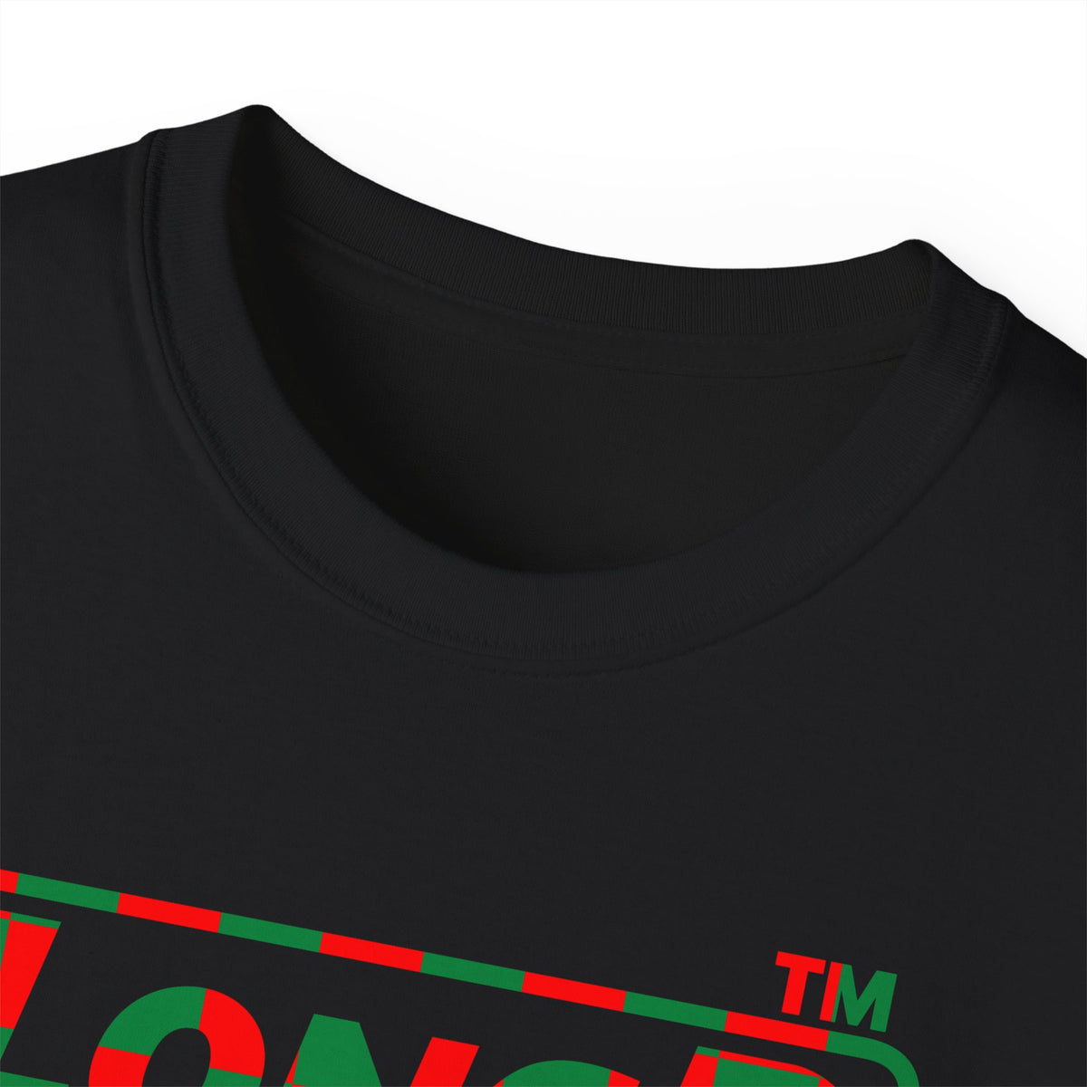 LongD Chicago positive checkered 4-print logo (Xmas colors) cotton tee