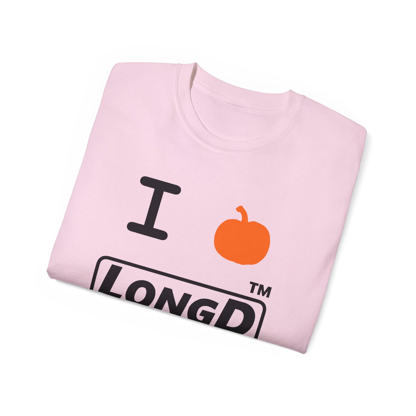 I Pumpkin LongD® Logo Cotton Tee positive black basic Chicago logo
