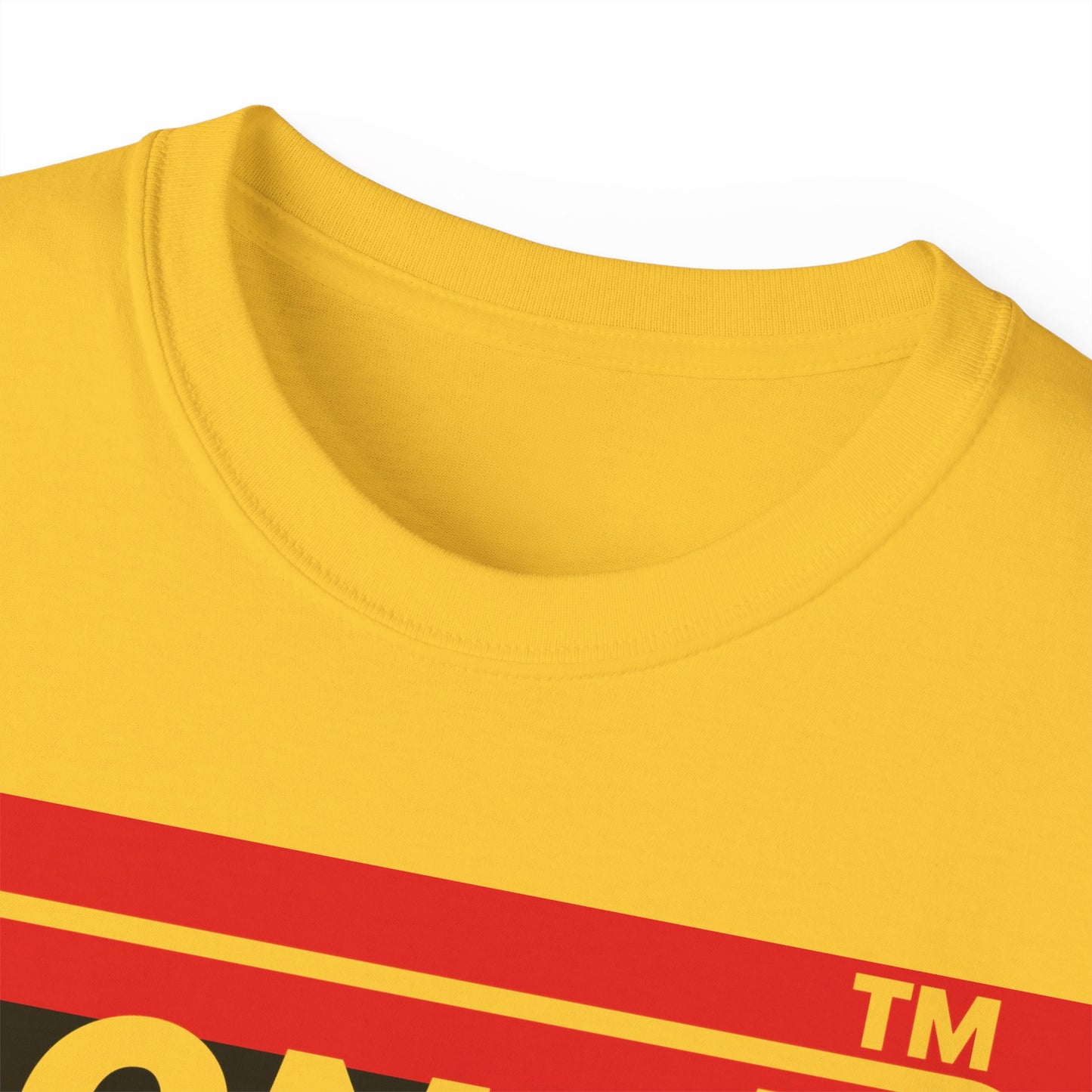 LongD negative horizontal 3-striped Chicago logo cotton tee (Juneteenth colors)