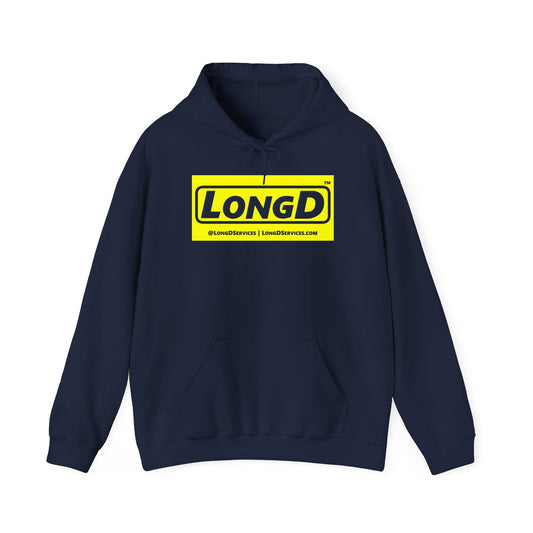 LongD® Logo Hoodie ( reverse negative text)