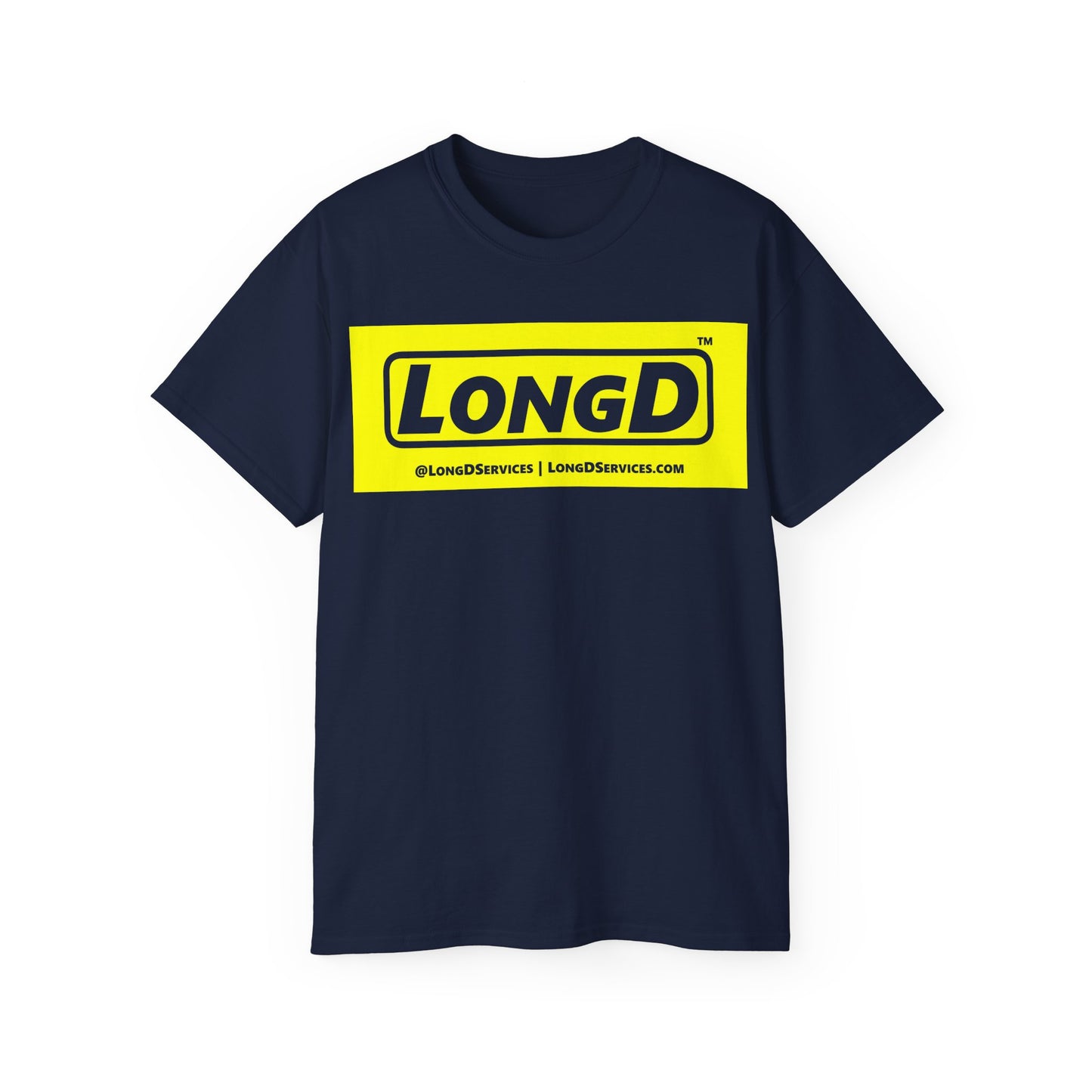 LongD Reverse Negative Logo Cotton Tee