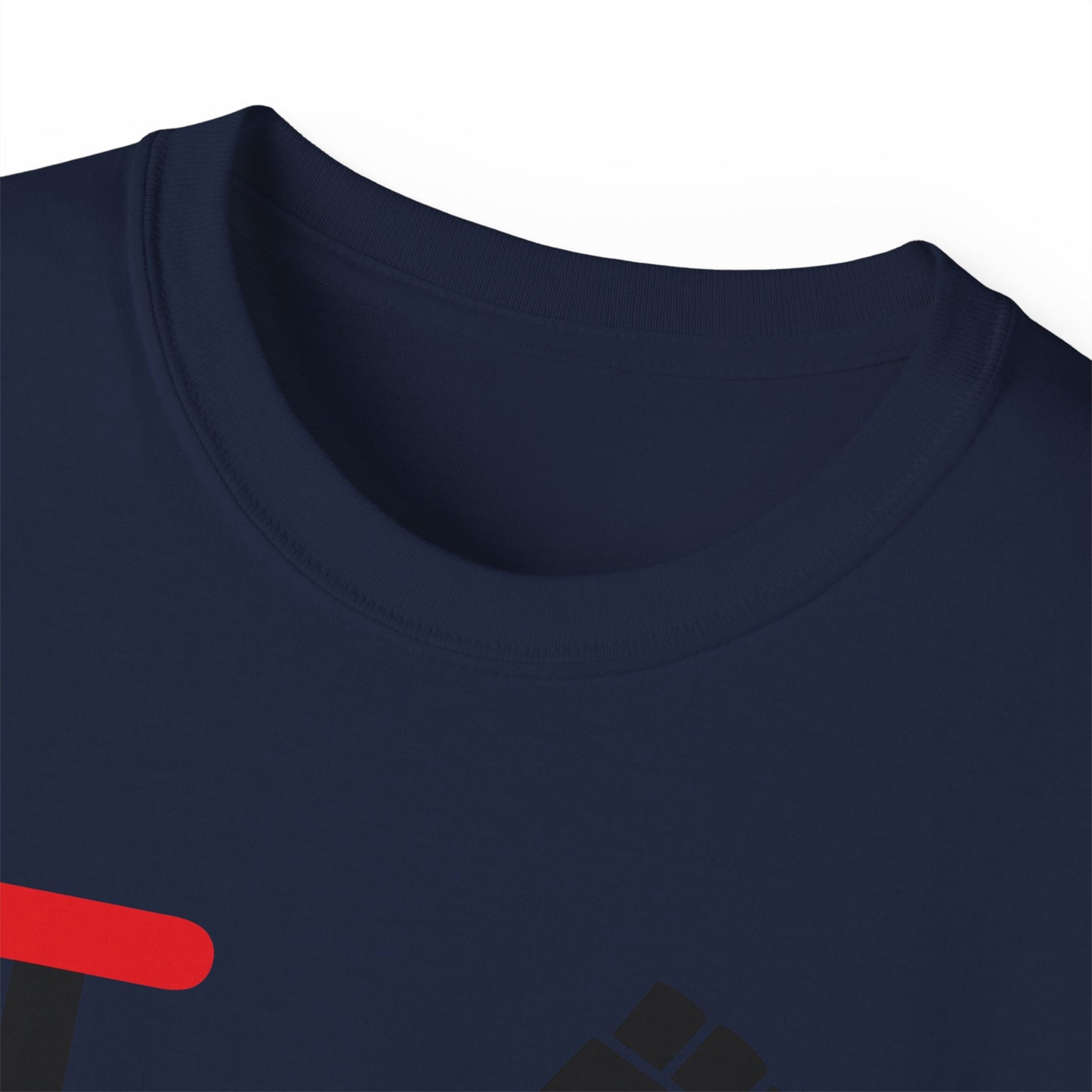 I fist LongD positive flag tag-domain logo cotton tee