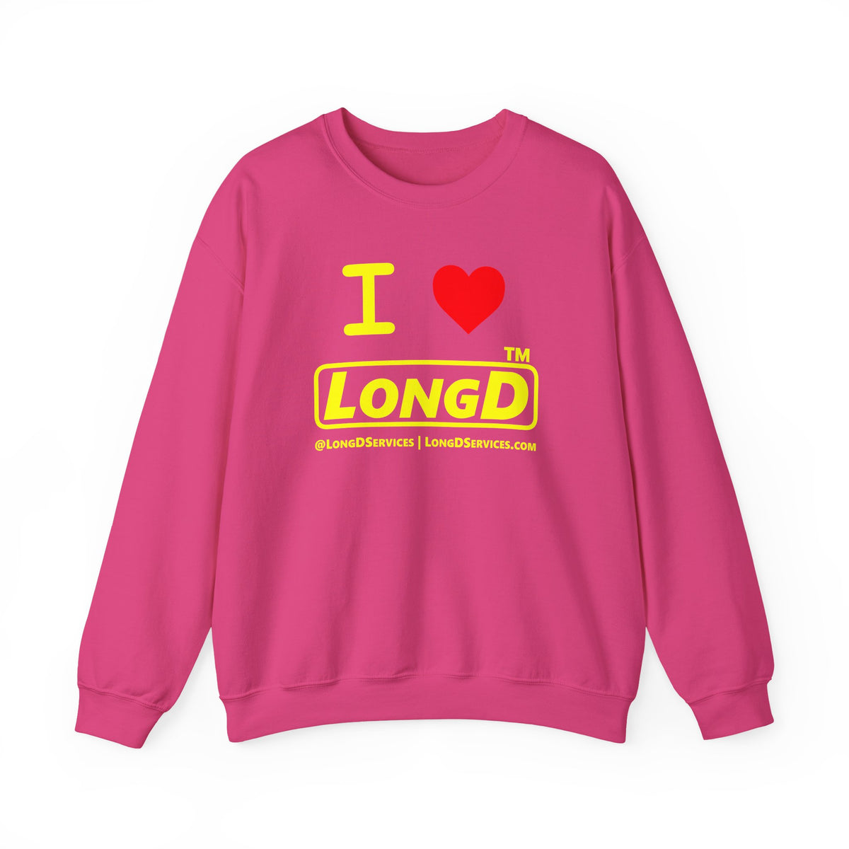 I Luv LongD Tag-domain positive alternate basic logo crewneck sweatshirt