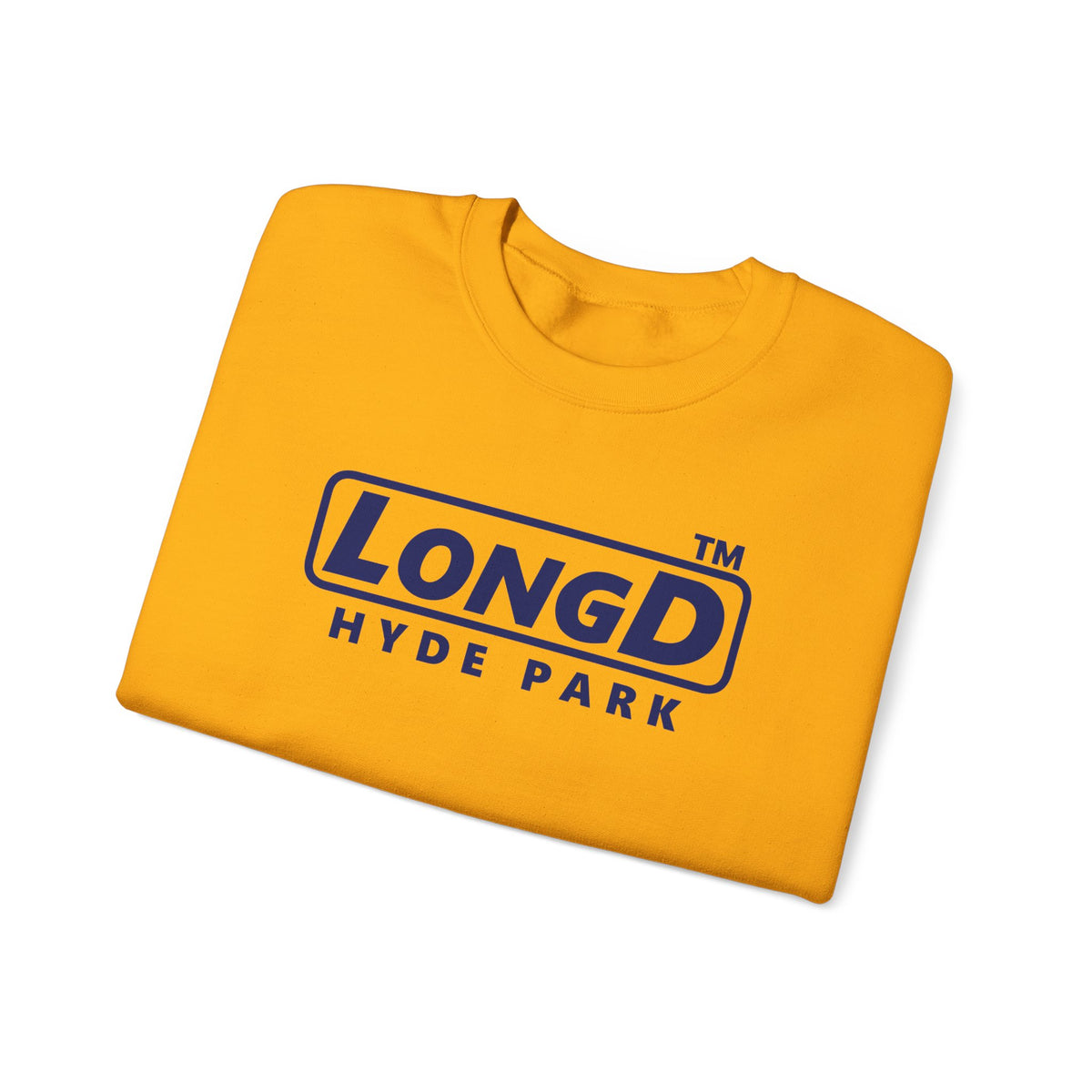 LongD Hyde Park positive basic Navy (002060) logo crewneck sweatshirt