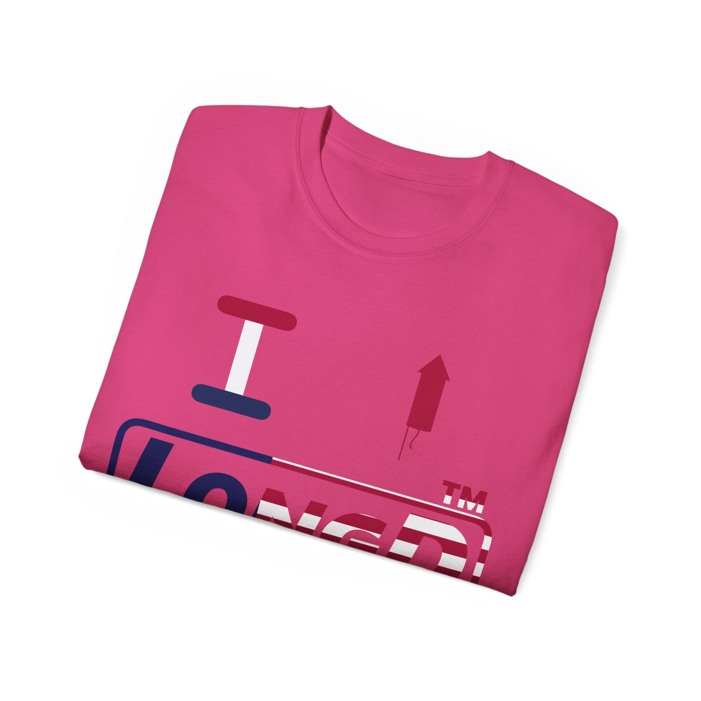 I firecracker LongD positive flag Chicago logo cotton tee