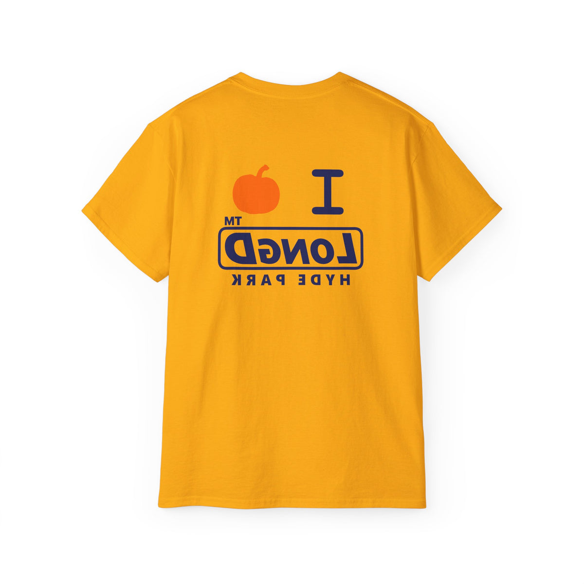 I pumpkin LongD Hyde Park positive basic Navy (002060) front-back logo cotton tee