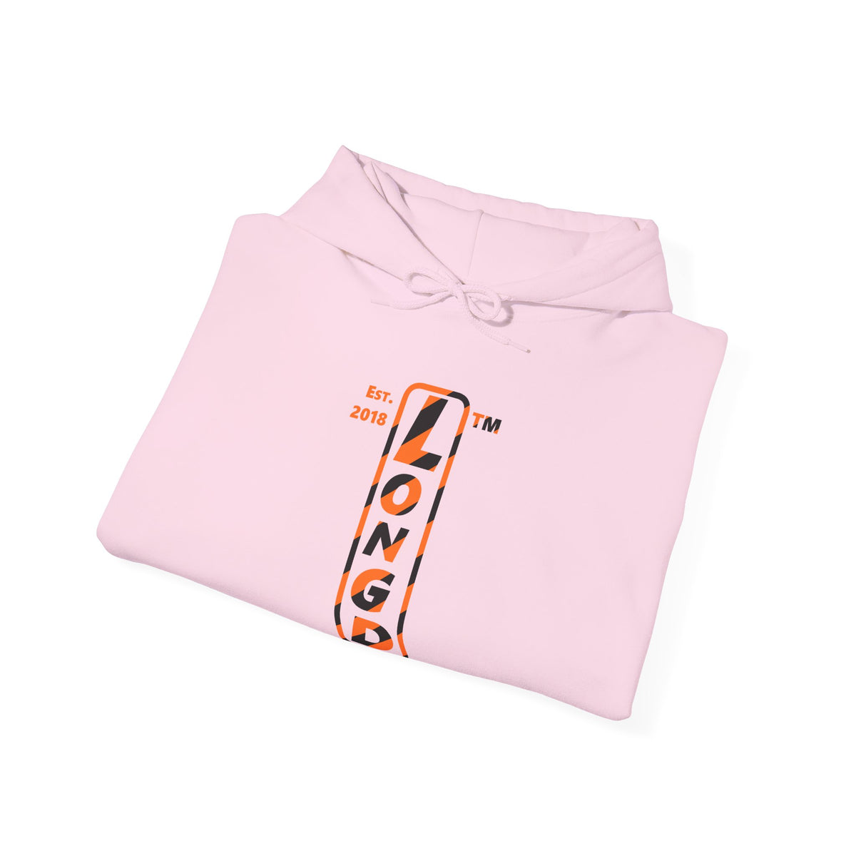 LongD Chicago positive upright pixel-weighted 12-striped 4-print logo (Halloween colors) hoodie