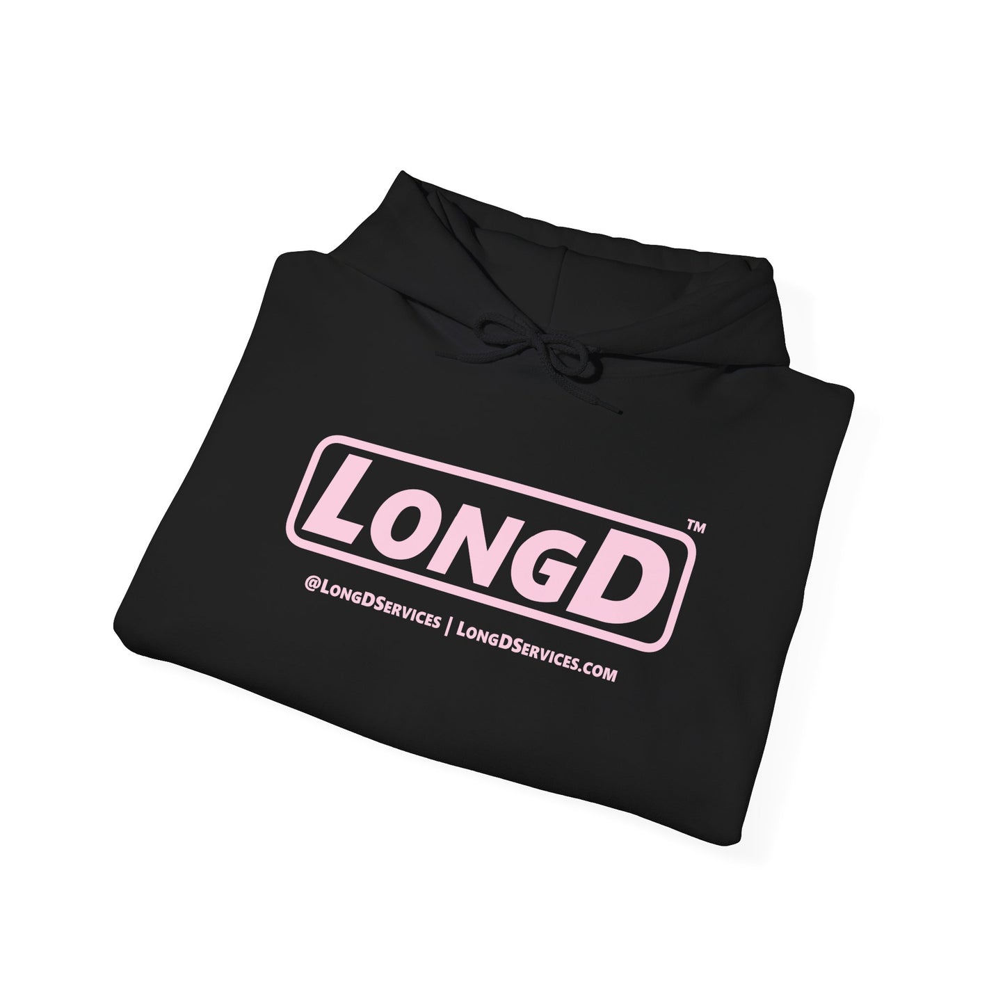 LongD® Logo Hoodie pastel pink text