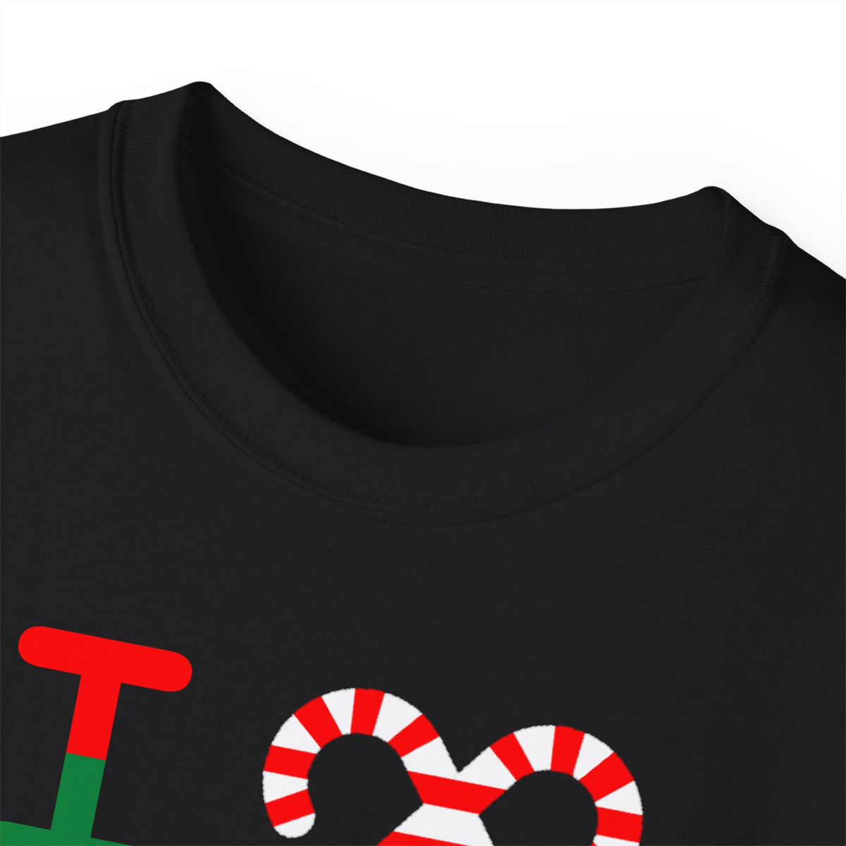 I candy cane LongD Tag negative 12-striped 4-print logo cotton tee