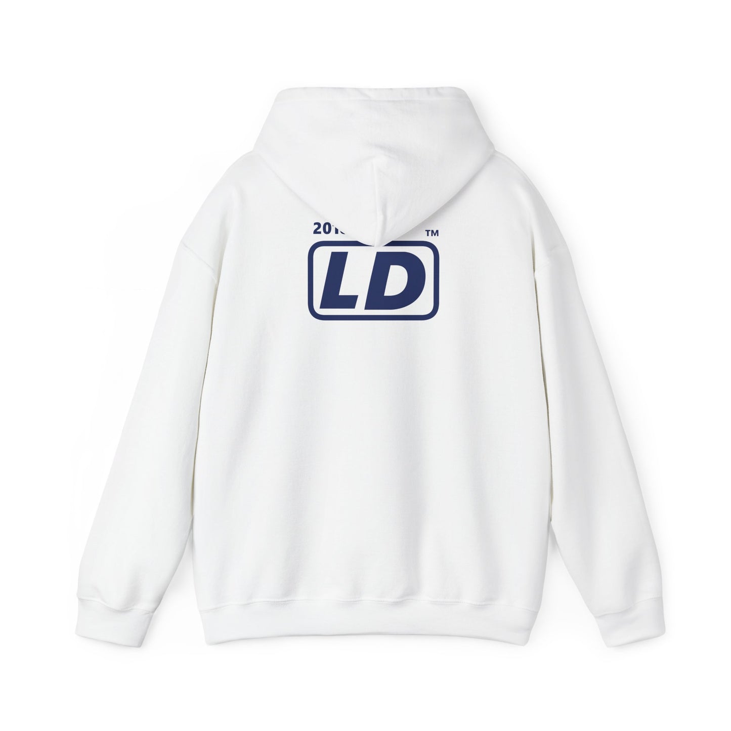 LongD® positive flag front-back Hyde Park logo Hoodie (Juneteenth colors)