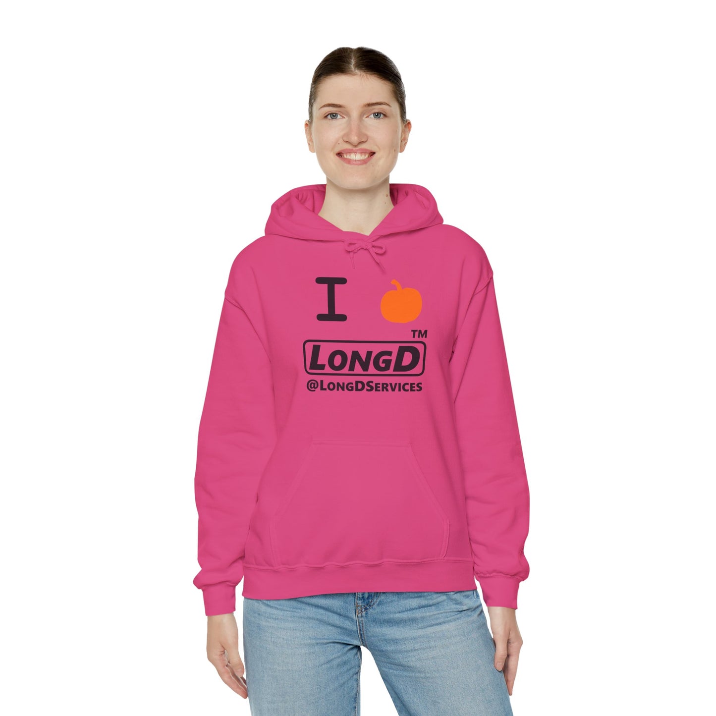 I Pumpkin LongD® Logo Hoodie black basic tag logo