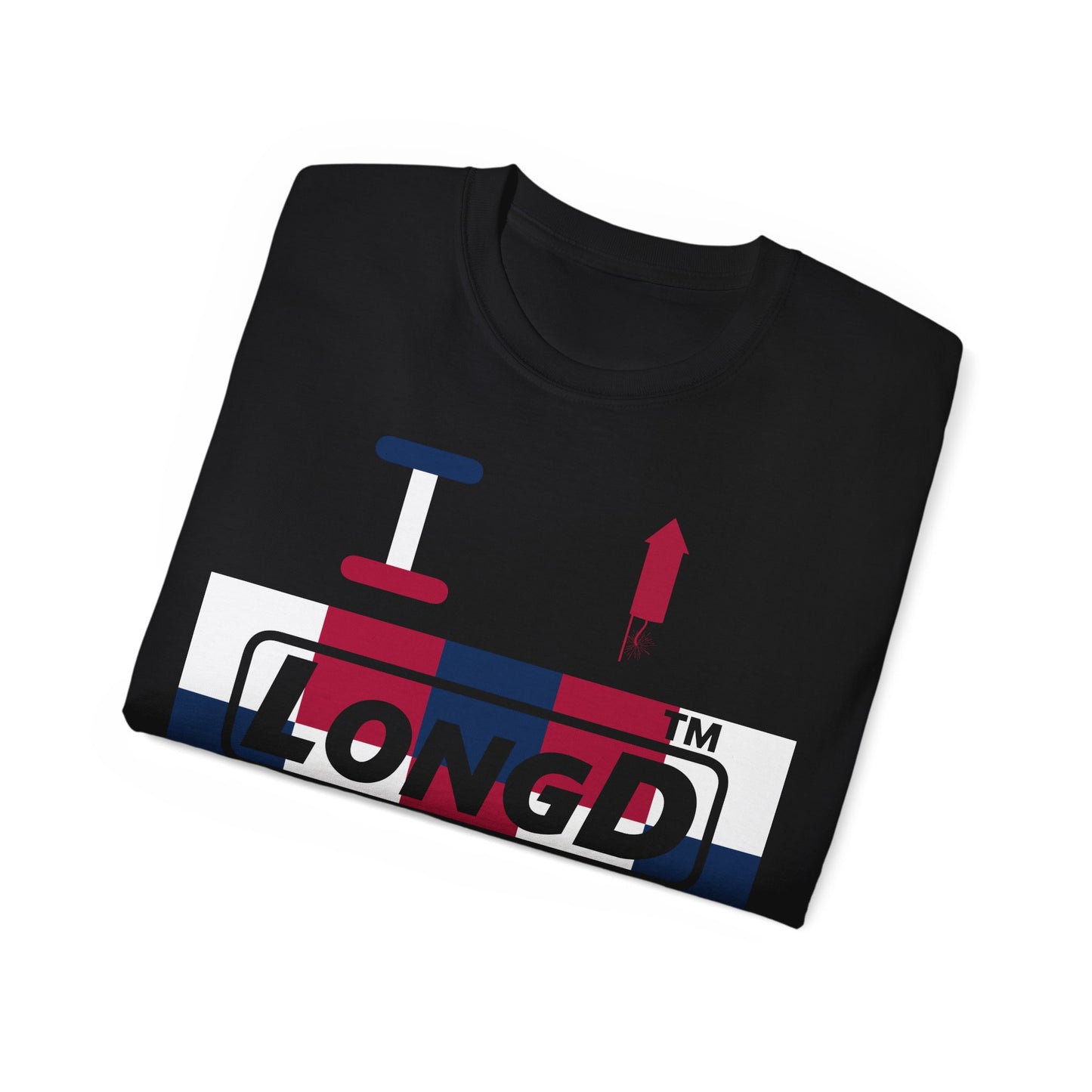 I firecracker LongD negative 2x5 Chicago logo cotton tee