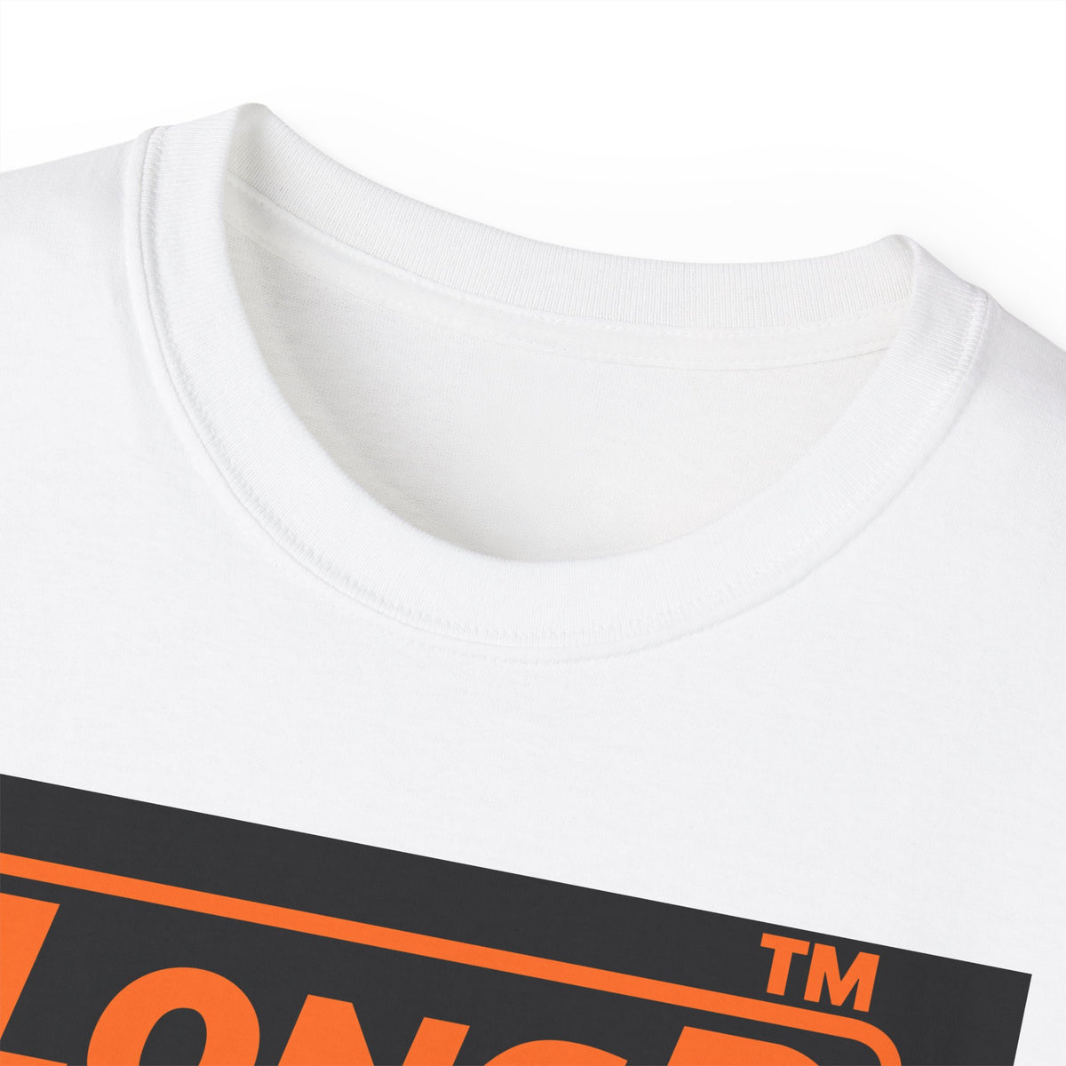 LongD Hyde Park logo orange (FE7518) on Black (000000) (Halloween colors) cotton tee