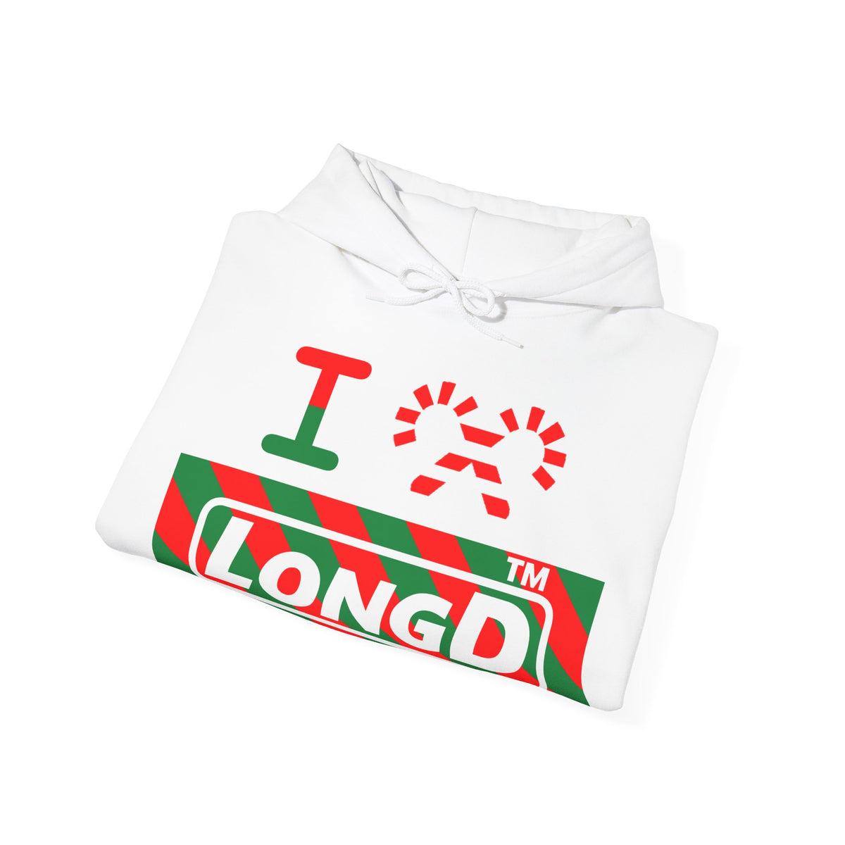 I candy cane LongD Chicago negative 12-striped logo hoodie