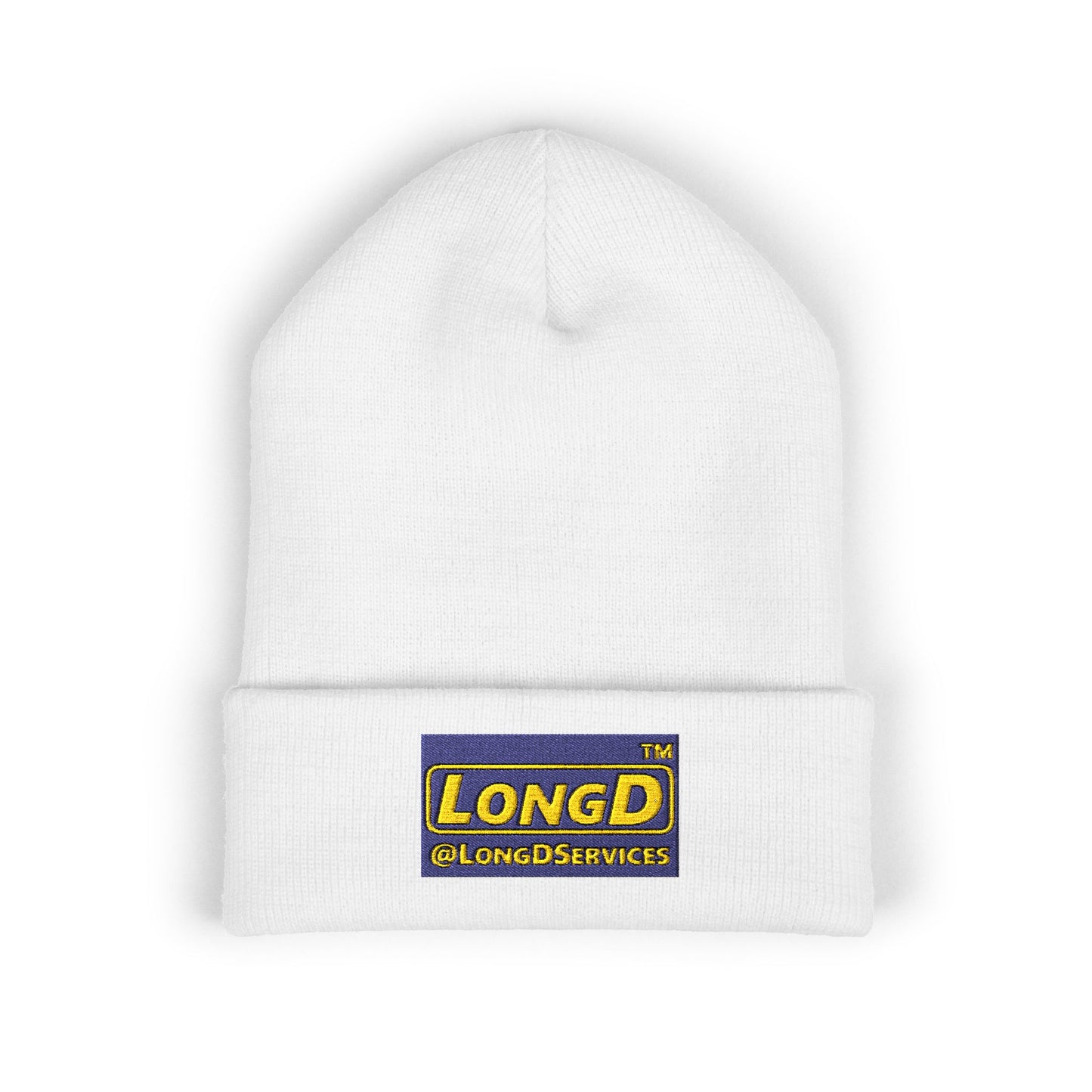 Embroidered Classic Cuffed Beanie Reverse Logo