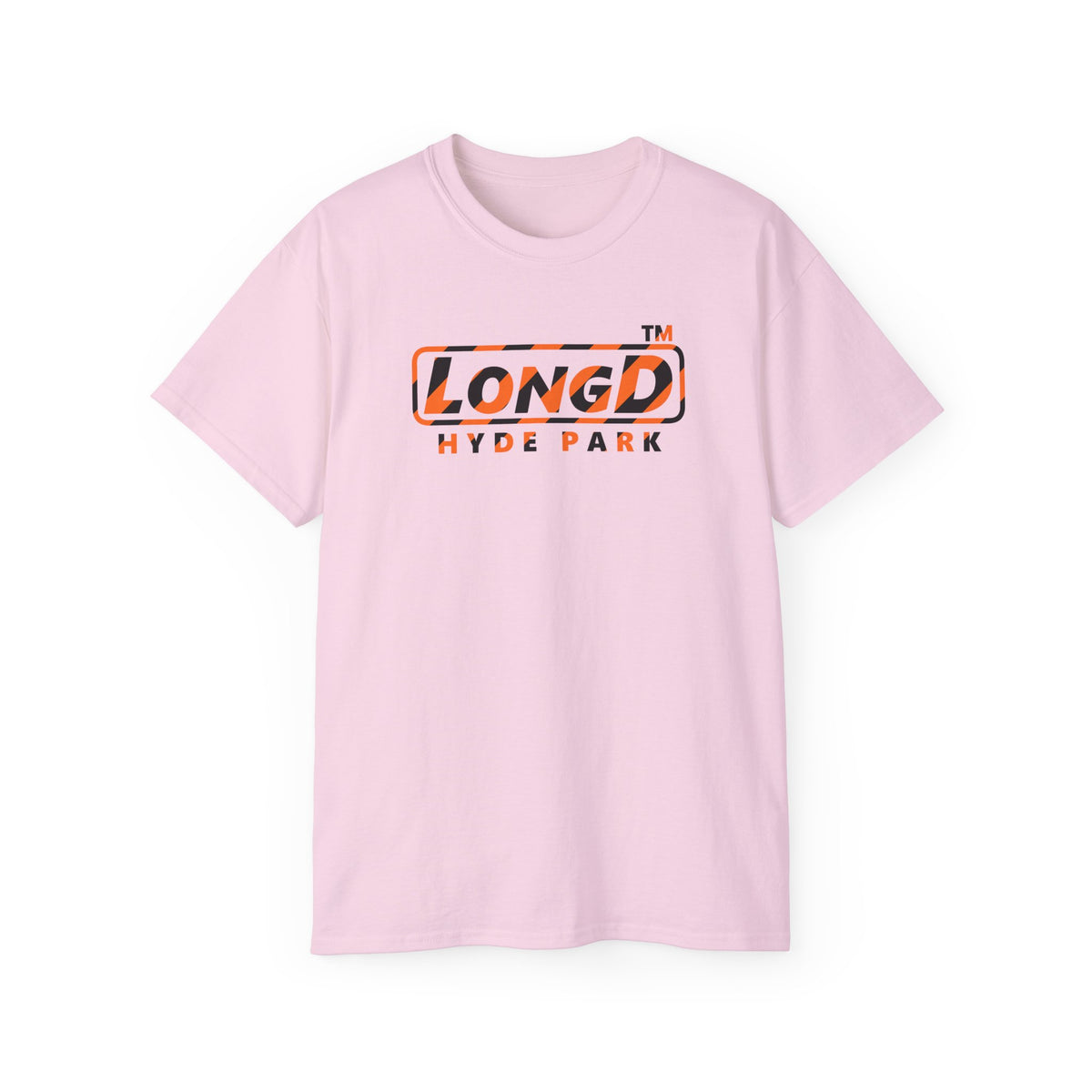 LongD Hyde Park positive 12-striped logo (Halloween colors) cotton tee