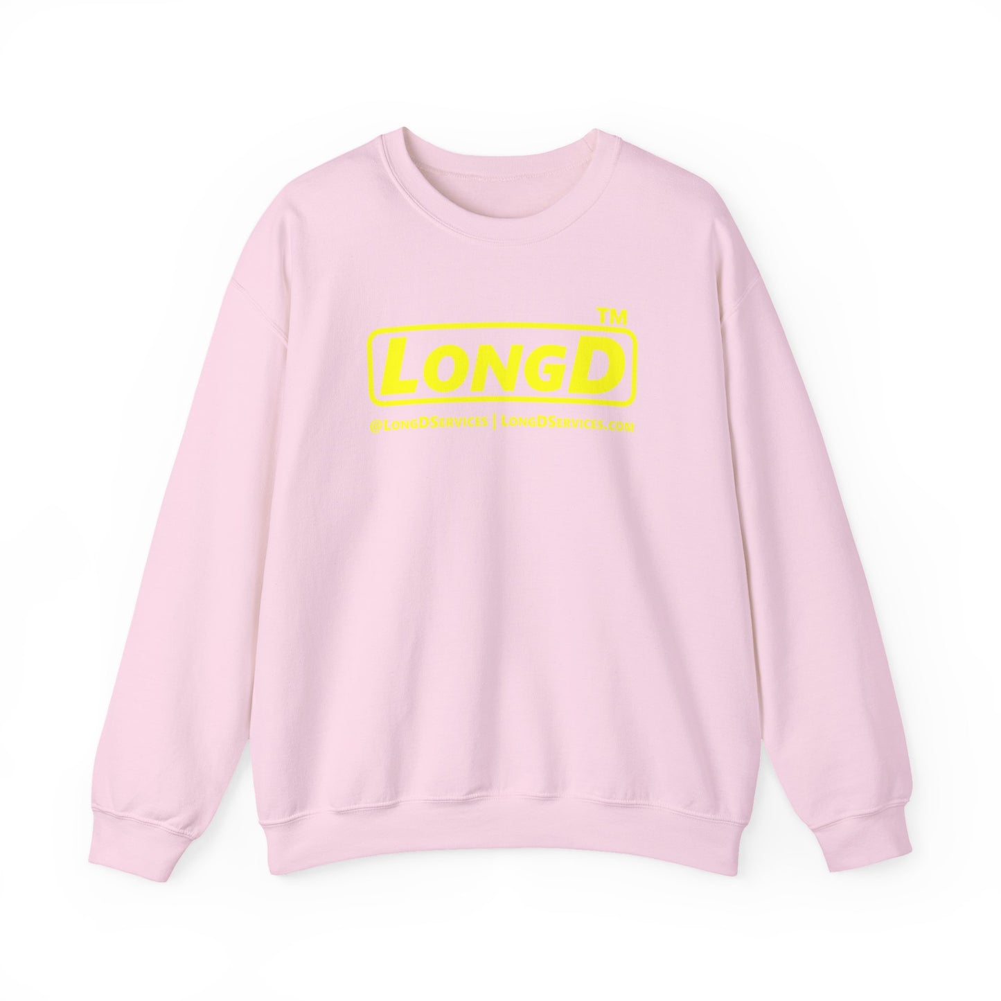 LongD Tag-domain positive alternate basic logo crewneck sweatshirt