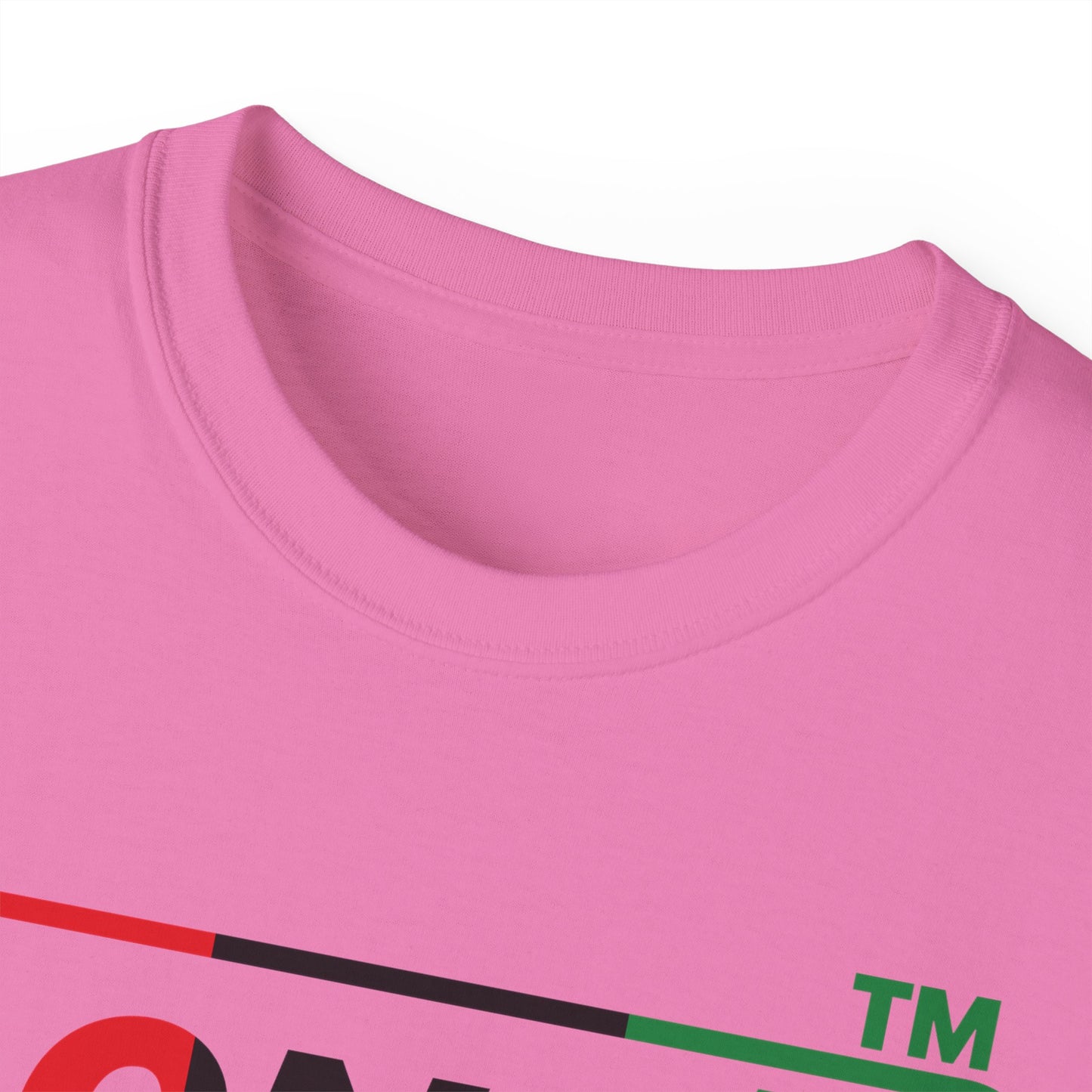 LongD positive vertical 3-striped Hyde Park logo cotton tee (Juneteenth colors)