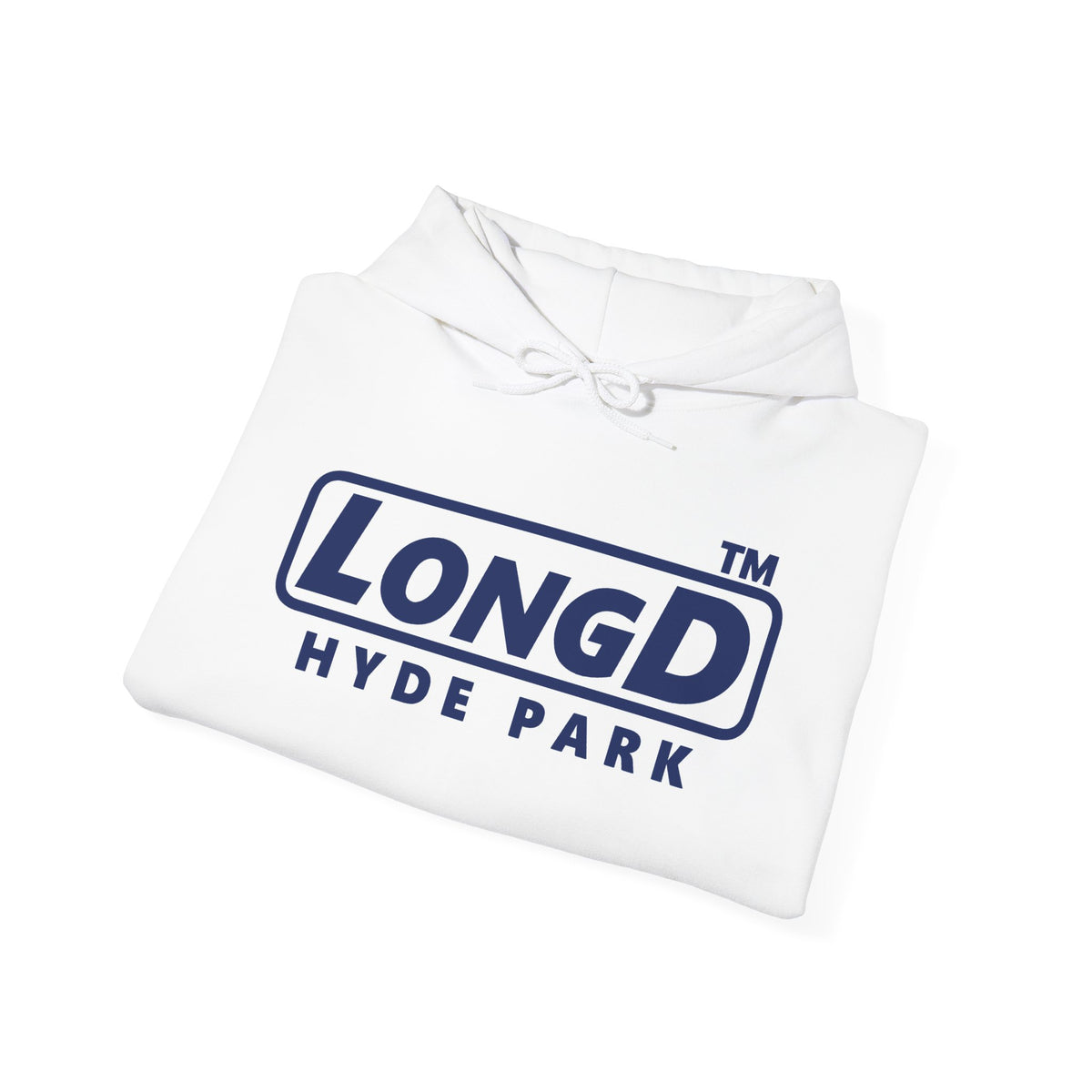 LongD Hyde Park positive basic Navy (002060) logo hoodie