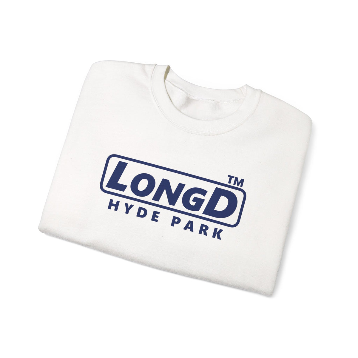 LongD Hyde Park positive basic Navy (002060) logo crewneck sweatshirt