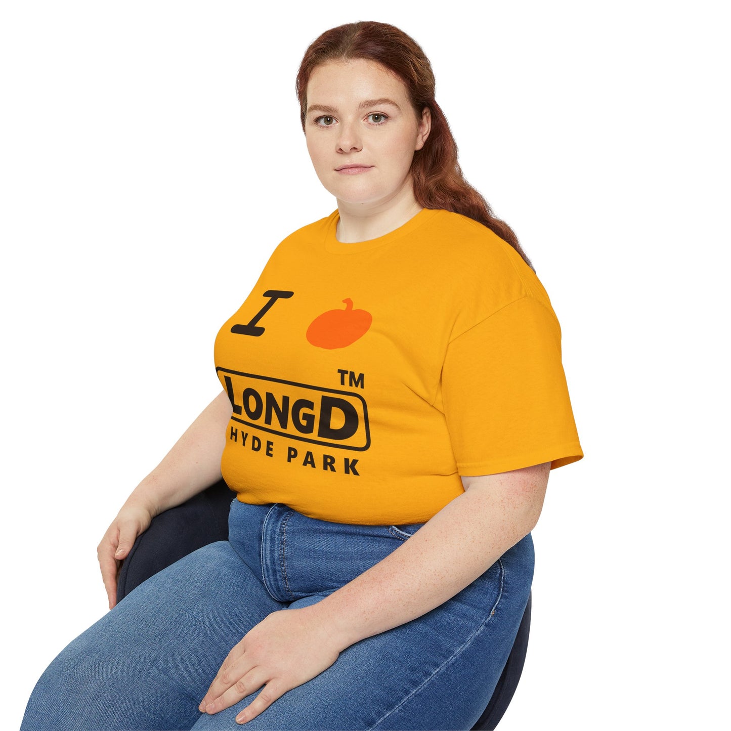 I Pumpkin LongD® Logo Cotton Tee positive black basic Hyde Park logo