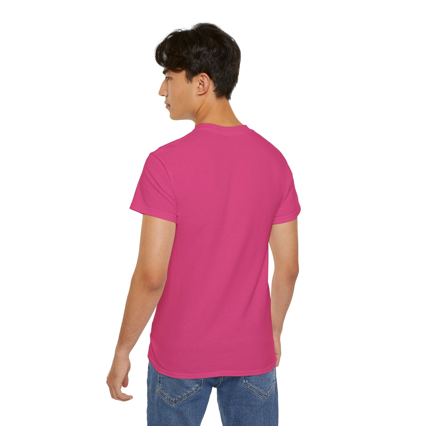 LongD positive vertical striped Chicago logo cotton tee (Pride colors)