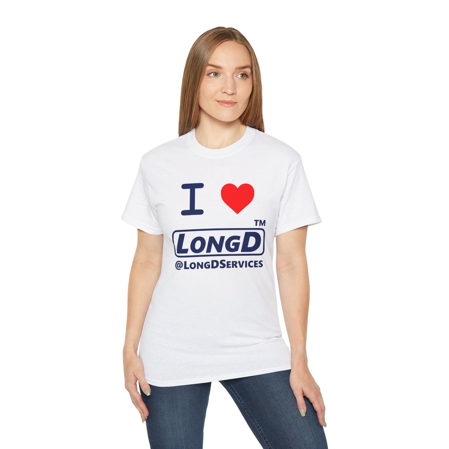I Luv LongD® Logo Cotton Tee positive official basic logo