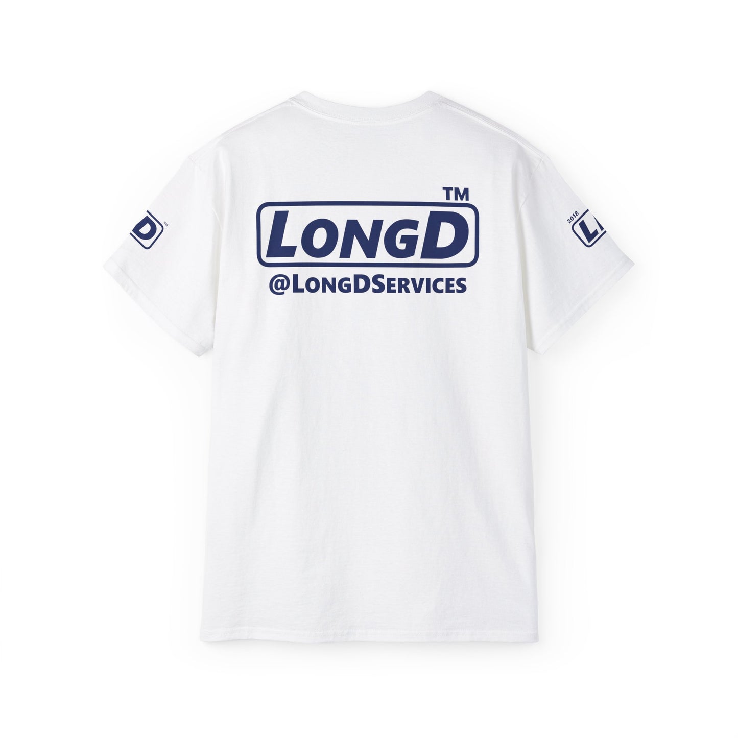 I fist LongD official Hyde Park logo 4-print cotton tee with multicolored fist