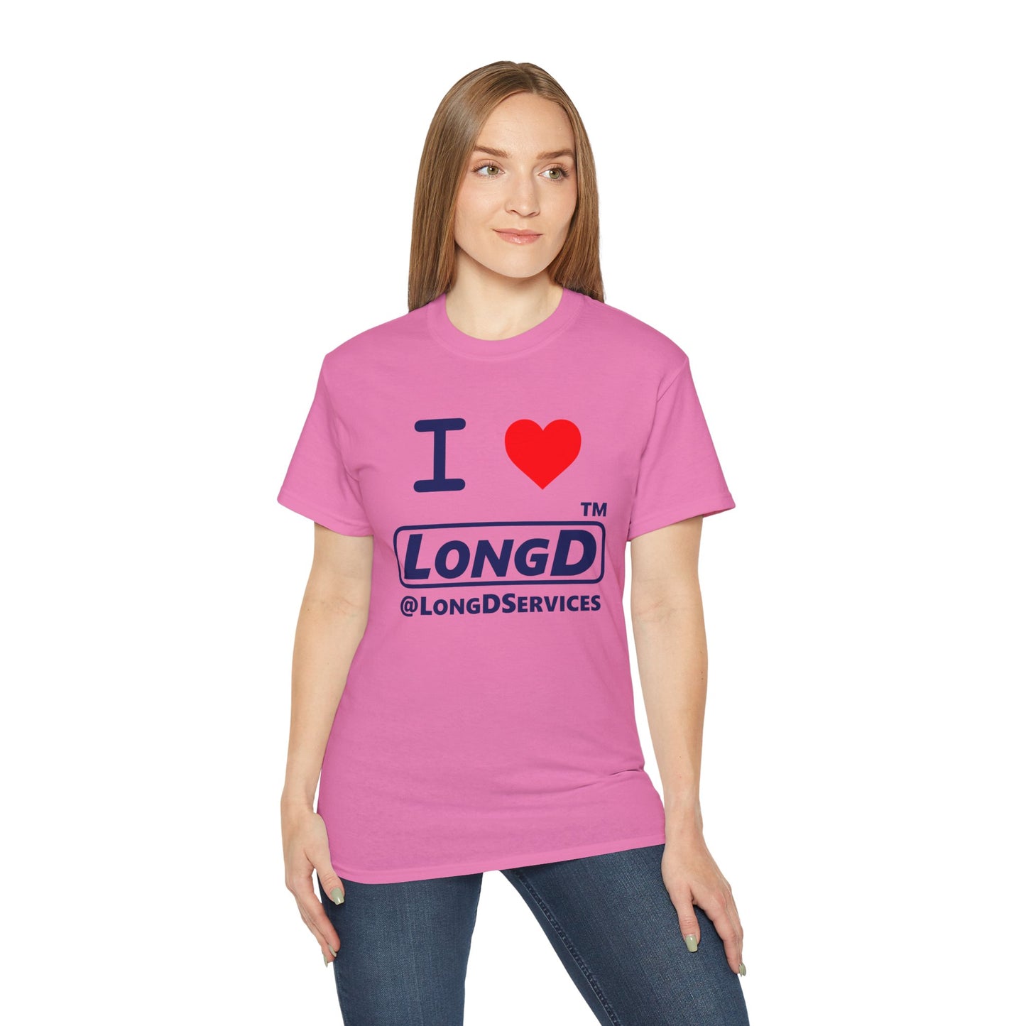 I Luv LongD® Logo Cotton Tee positive official basic logo