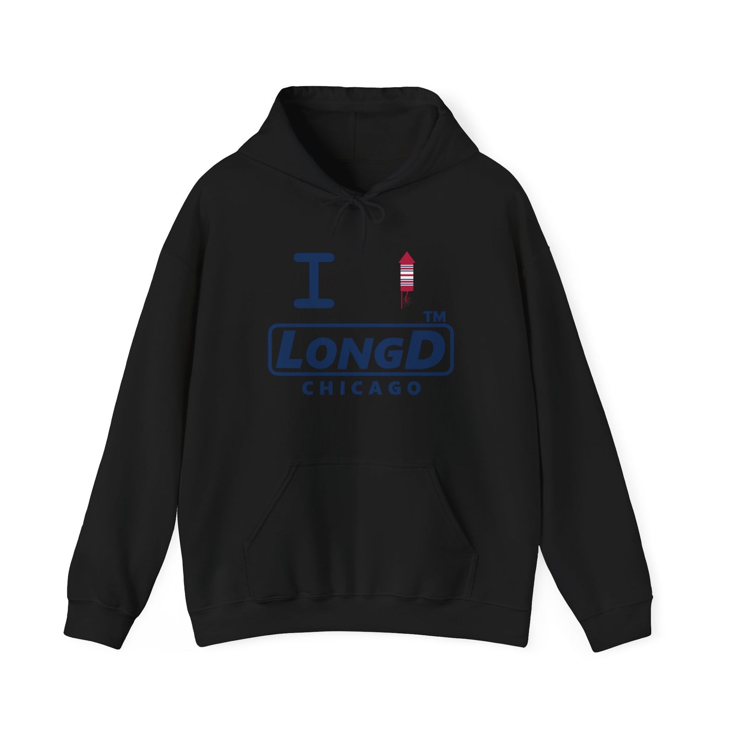I firecracker LongD® positive basic official Chicago logo hoodie
