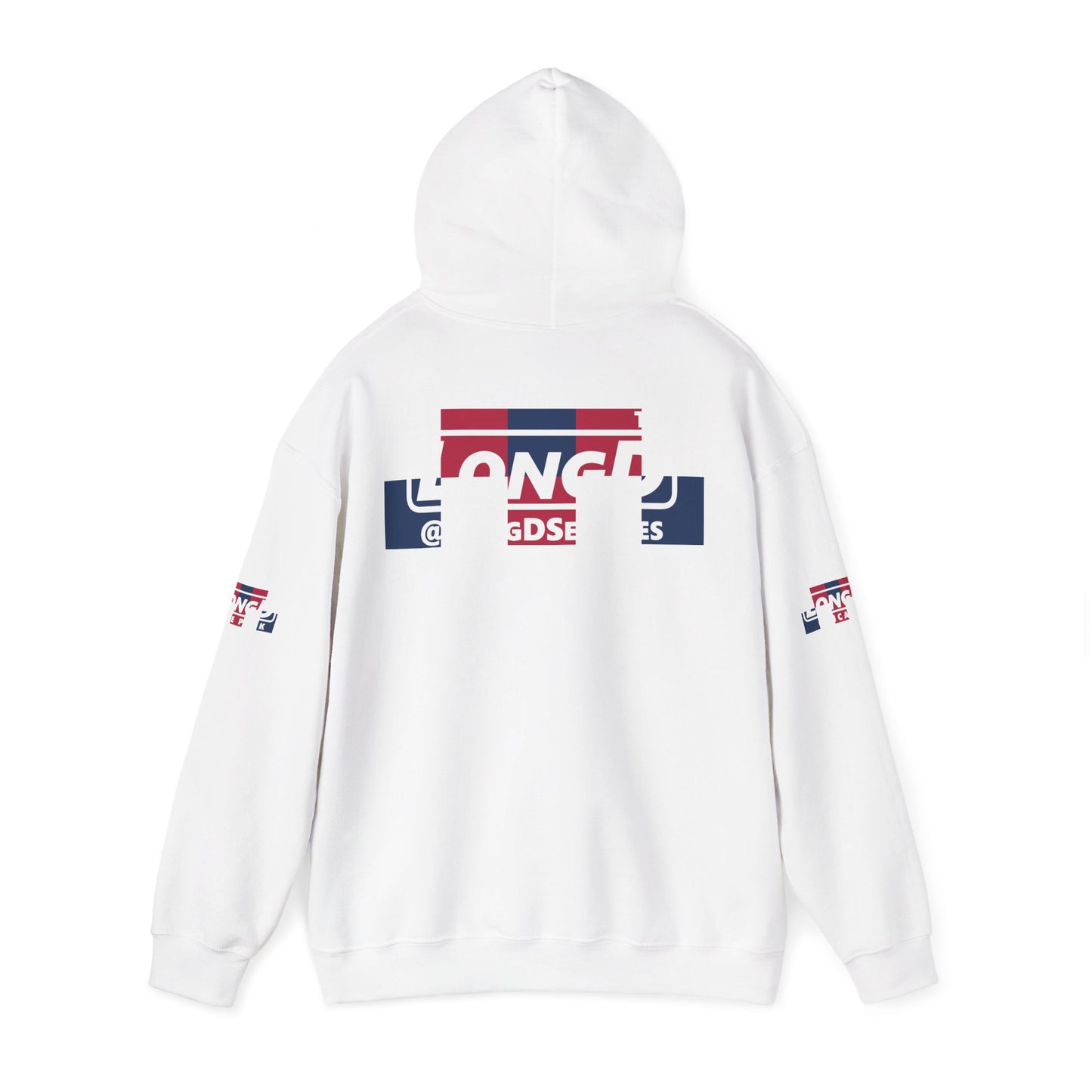 I firecracker LongD® negative 2x5 4-print double breasted Hyde Park logo hoodie
