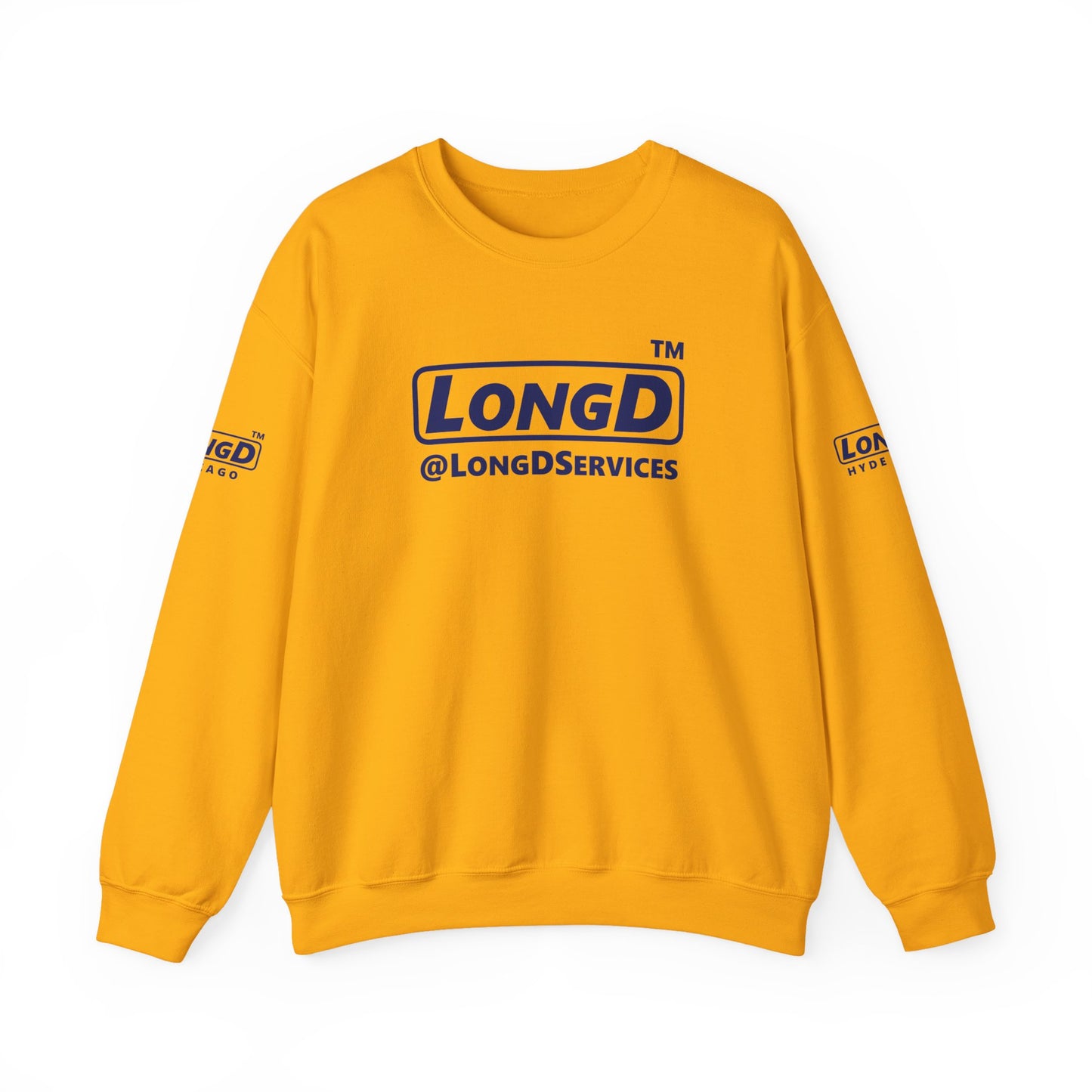 LongD official 4-print Tag logo crewneck sweatshirt