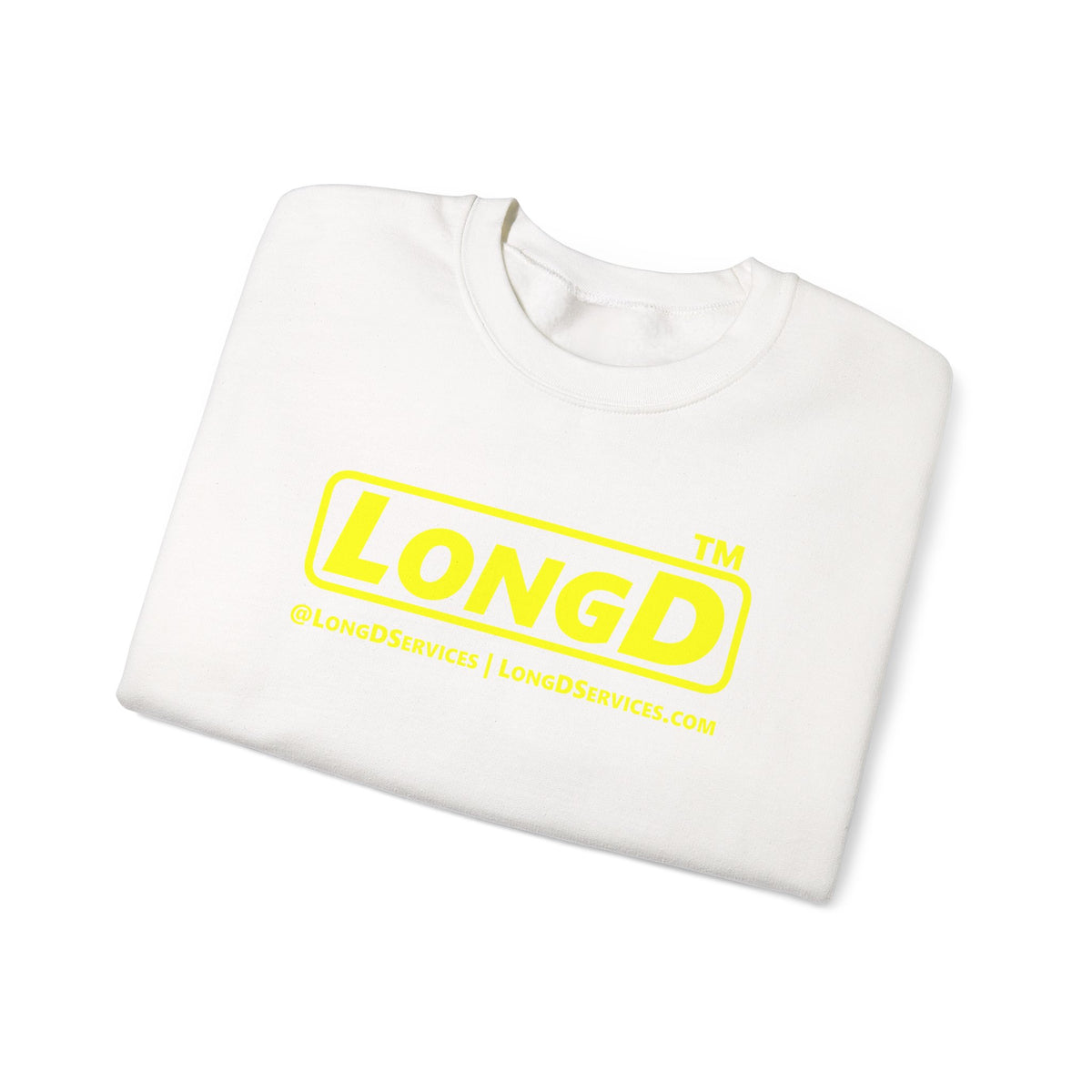 LongD Tag-domain positive alternate basic logo crewneck sweatshirt