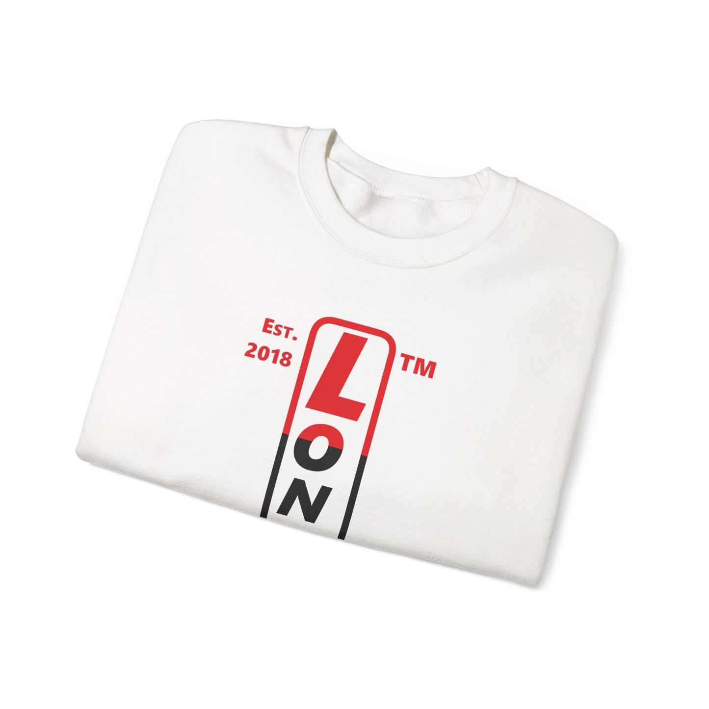LongD positive horizontal 3-striped Hyde Park 4-print upright logo crewneck sweatshirt (Juneteenth colors)