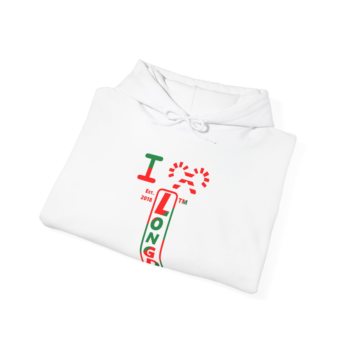 I candy cane LongD Tag positive upright pixel-weighted 4-striped 4-print logo hoodie