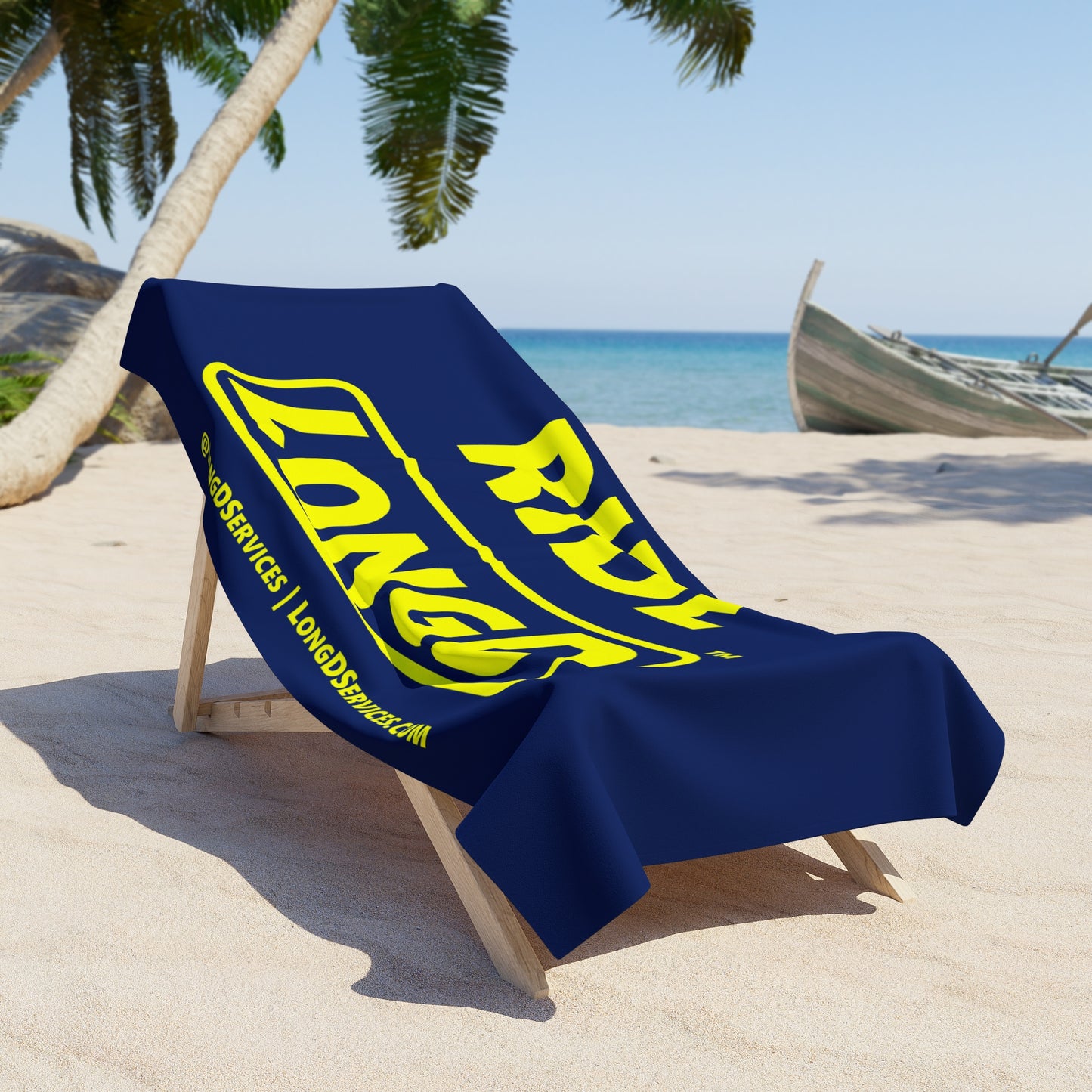 Ride LongD Reverse Logo Beach Towel