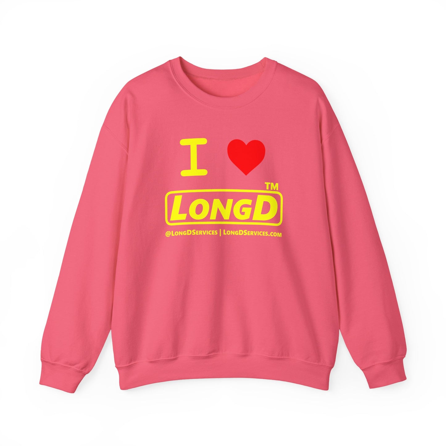 I Luv LongD Tag-domain positive alternate basic logo crewneck sweatshirt