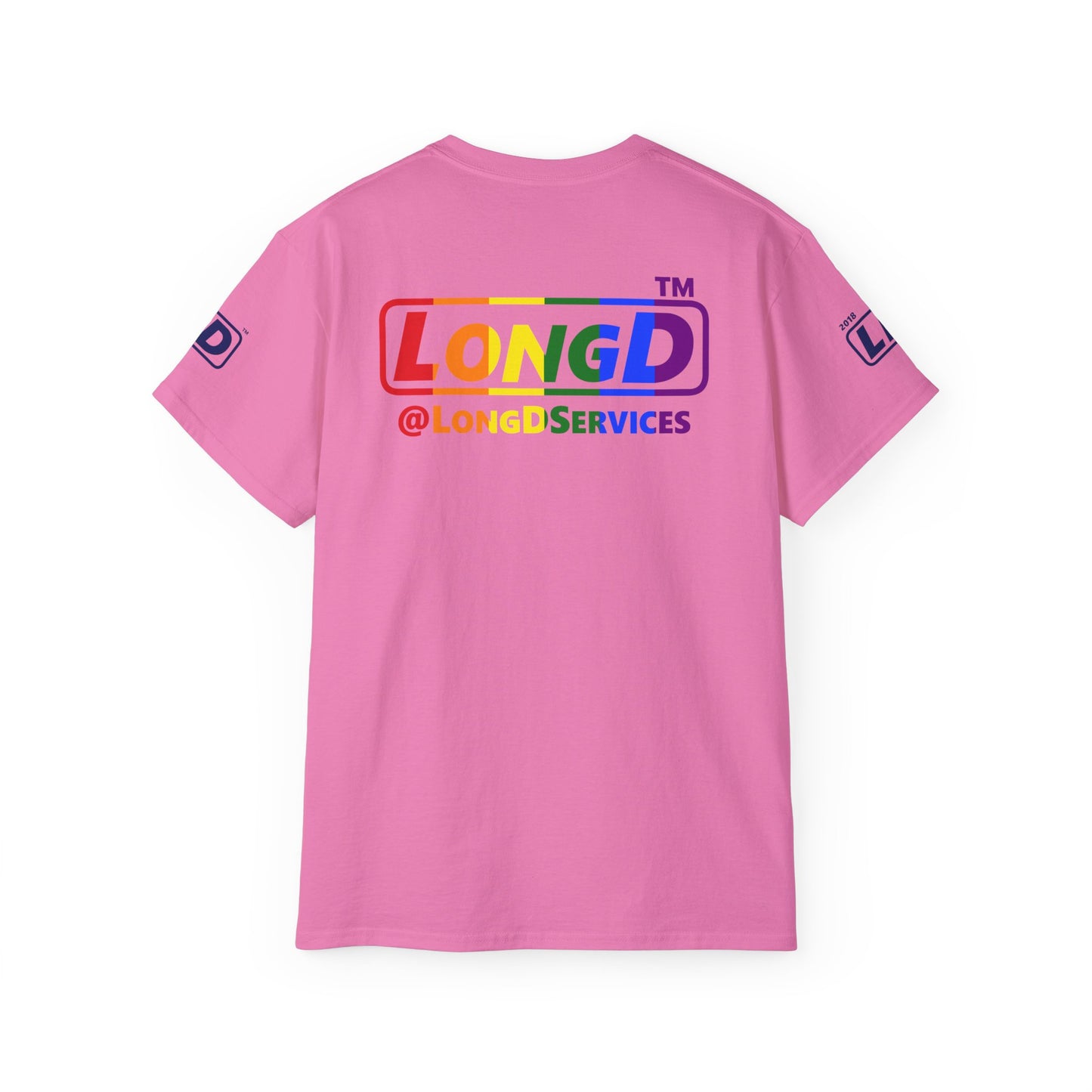 I Luv LongD official Chicago 4-print logo cotton tee (Pride colors)