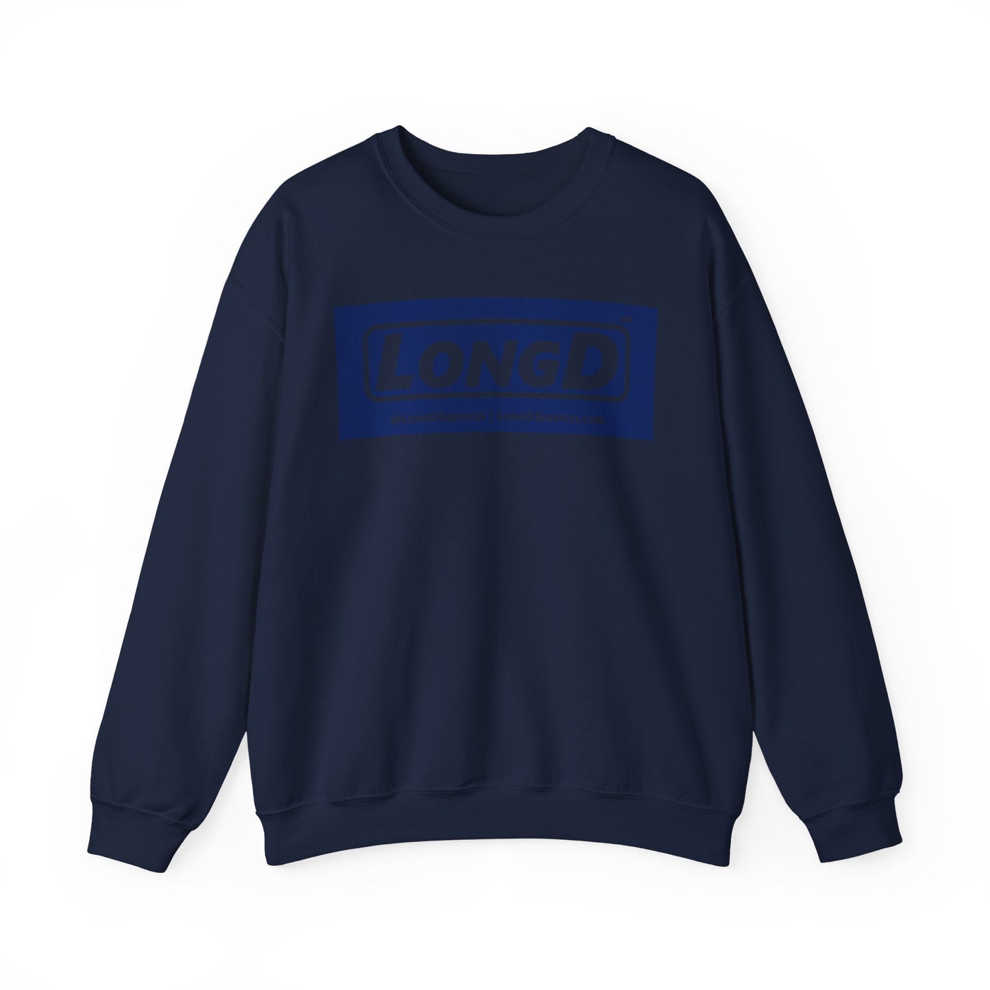 LongD negative official original logo crewneck sweatshirt