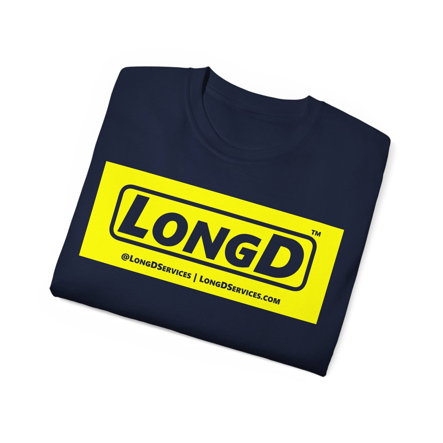 LongD Reverse Negative Logo Cotton Tee