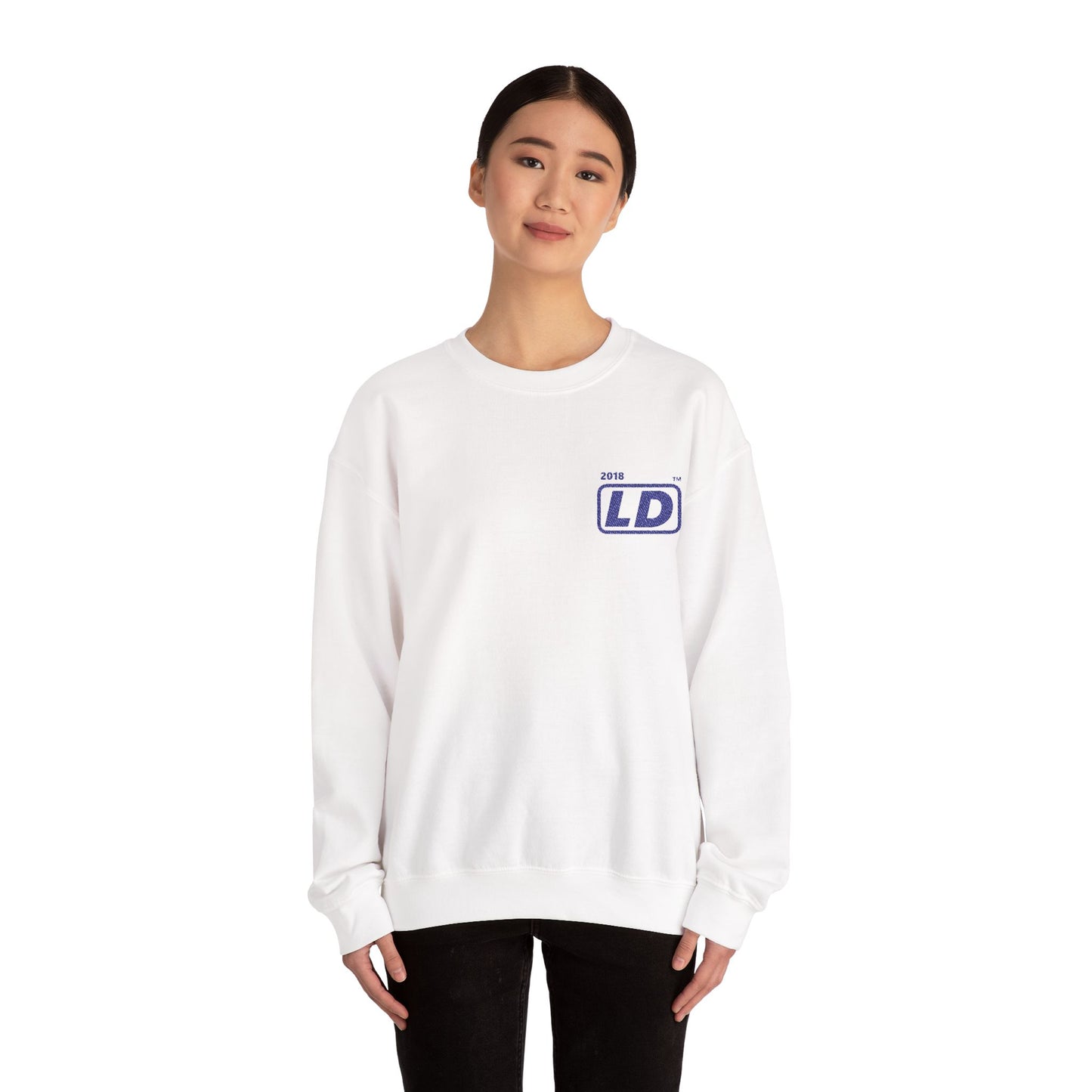 Embroidered Unisex Heavy Blend™ Crewneck Sweatshirt official basic logo initials