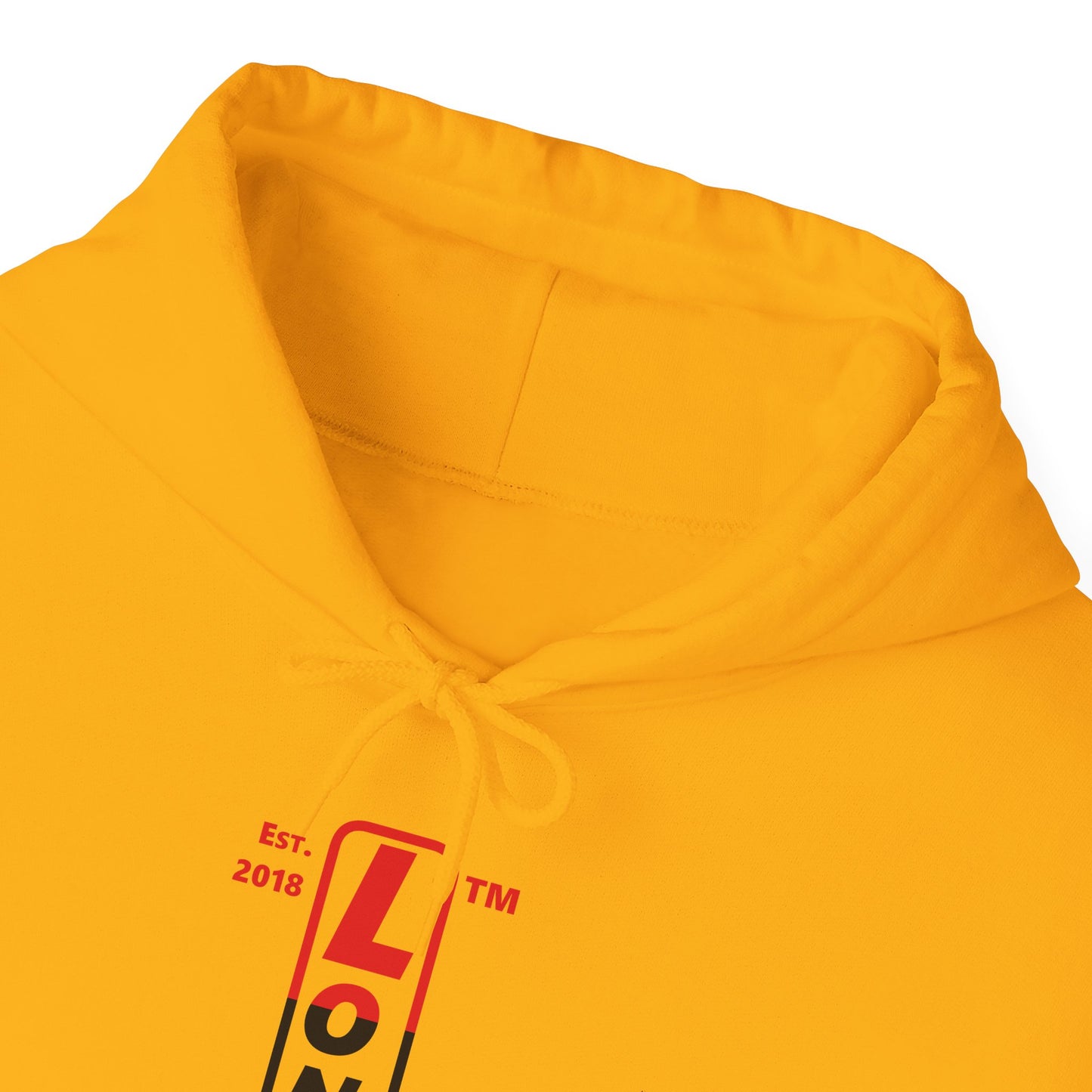 LongD® positive horizontal 3-striped upright Chicago logo hoodie (Juneteenth colors)
