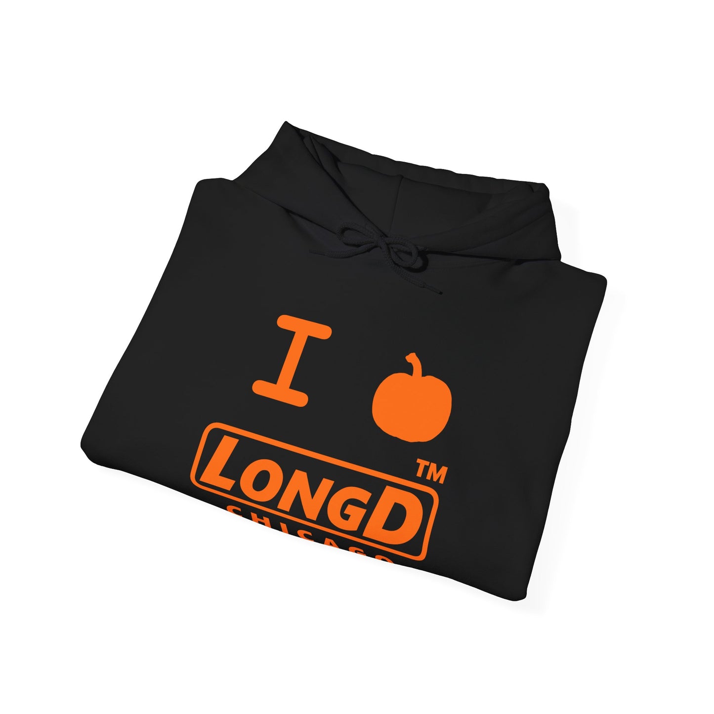 I Pumpkin LongD® Logo Hoodie orange basic Chicago logo
