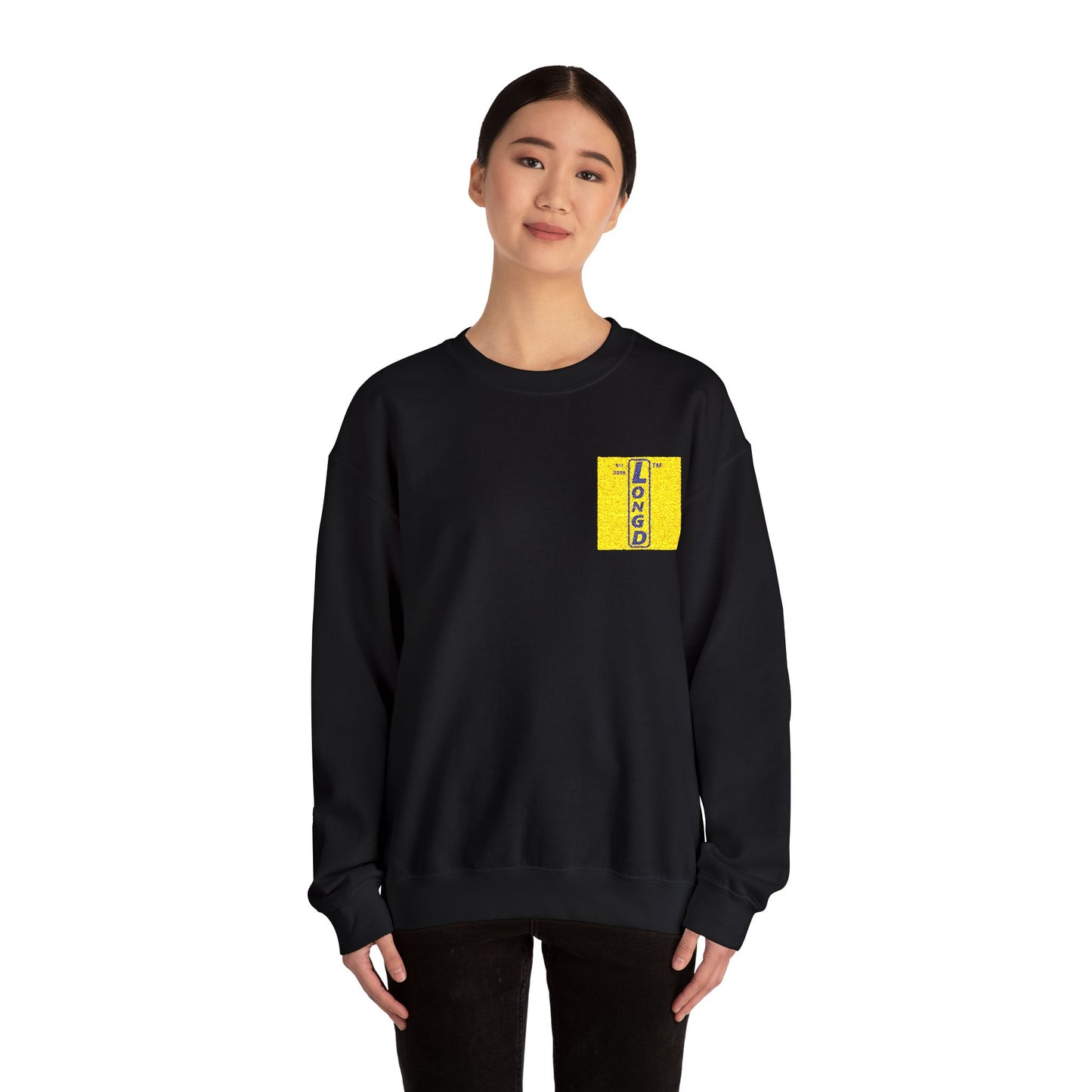 Embroidered Unisex Heavy Blend™ Crewneck Sweatshirt official logo upright