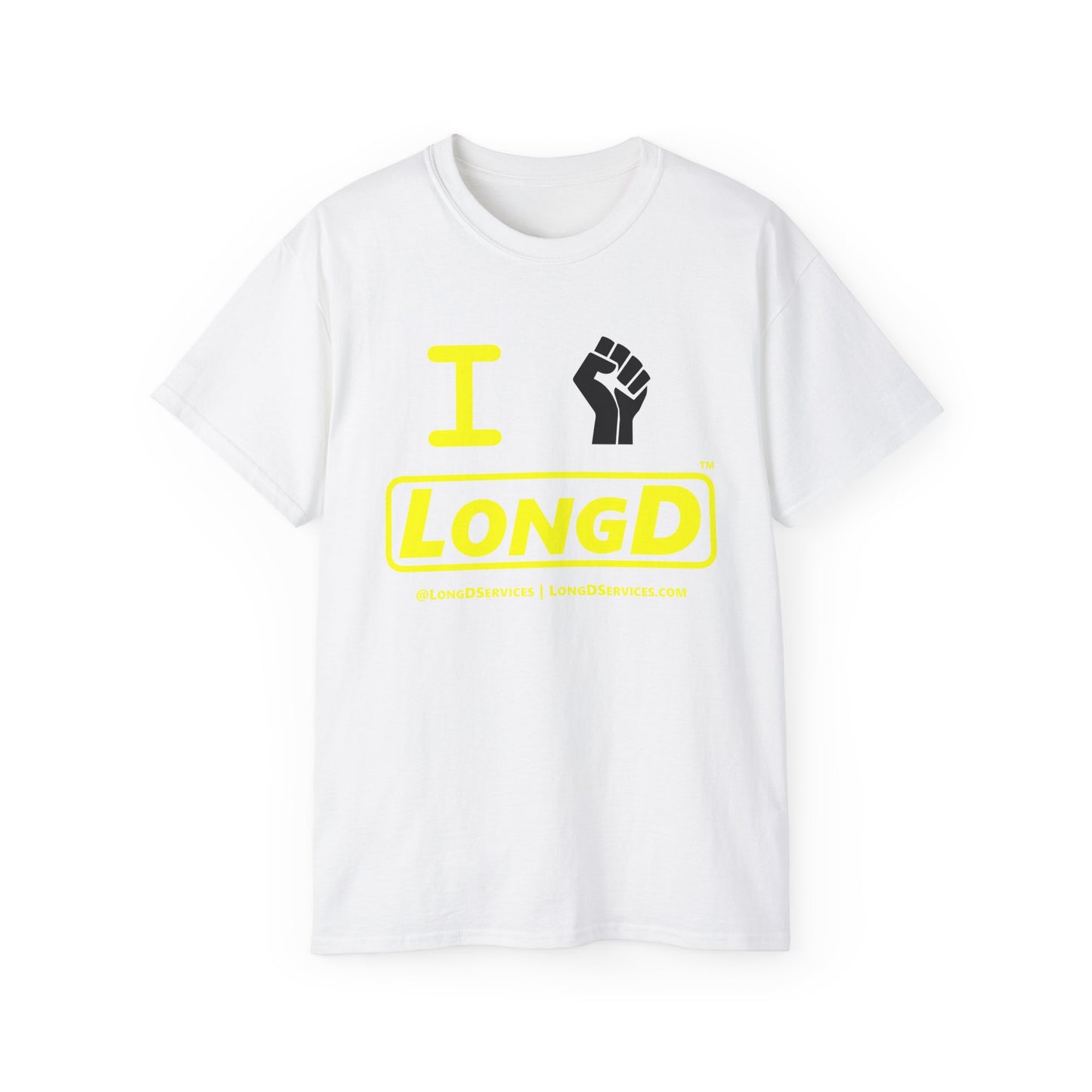 I Fist LongD® Alternate Logo Cotton Tee Juneteenth black fist