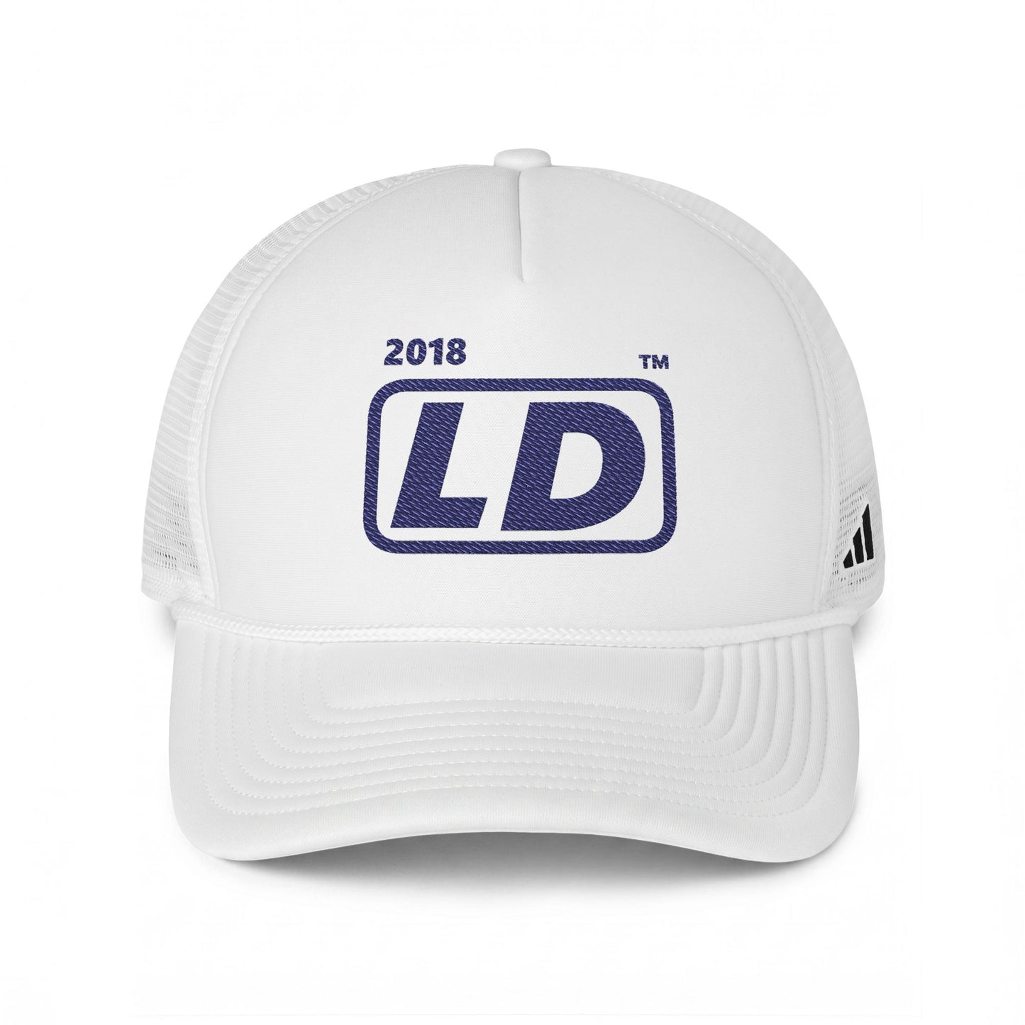 adidas official basic initials logo trucker cap
