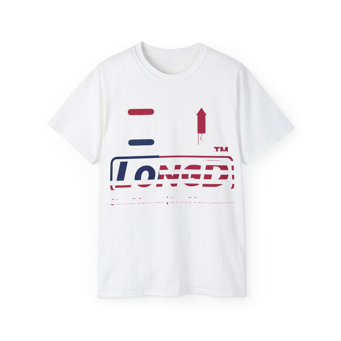 I firecracker LongD positive flag tag-domain logo cotton tee