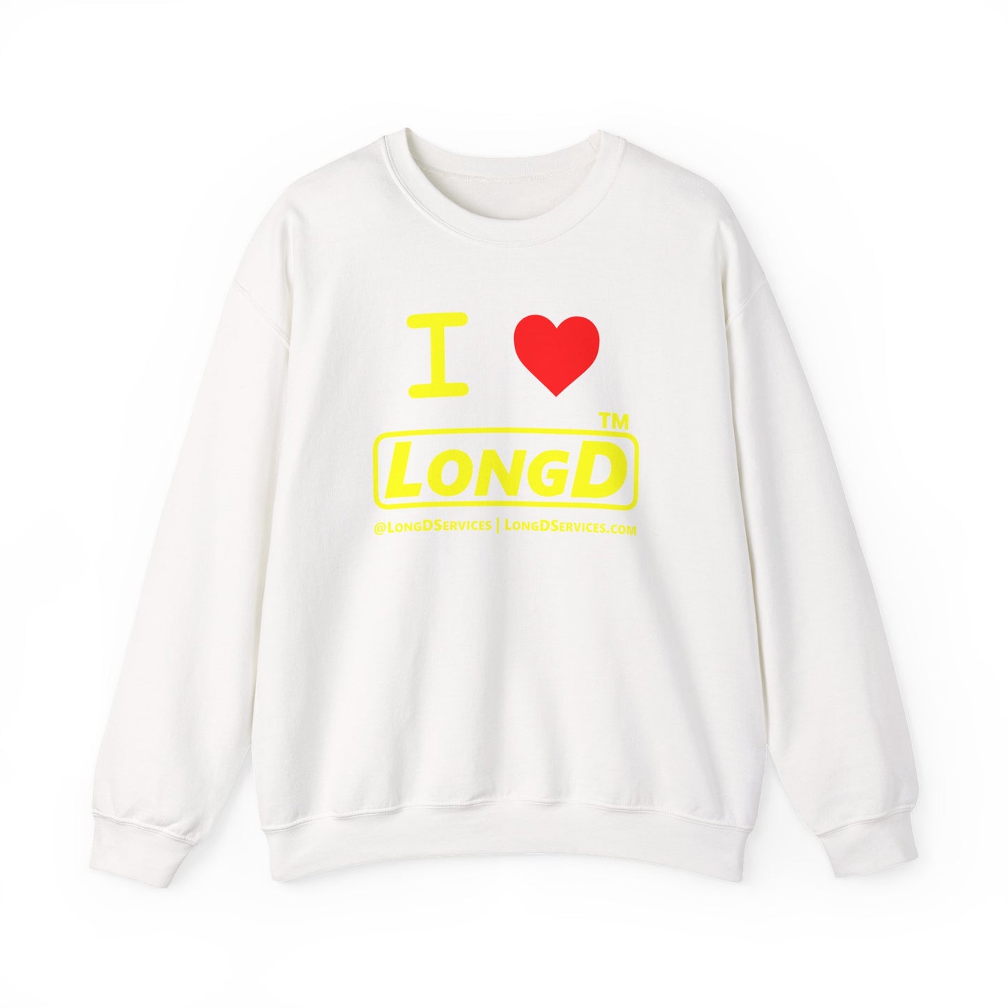 I Luv LongD Tag-domain positive alternate basic logo crewneck sweatshirt