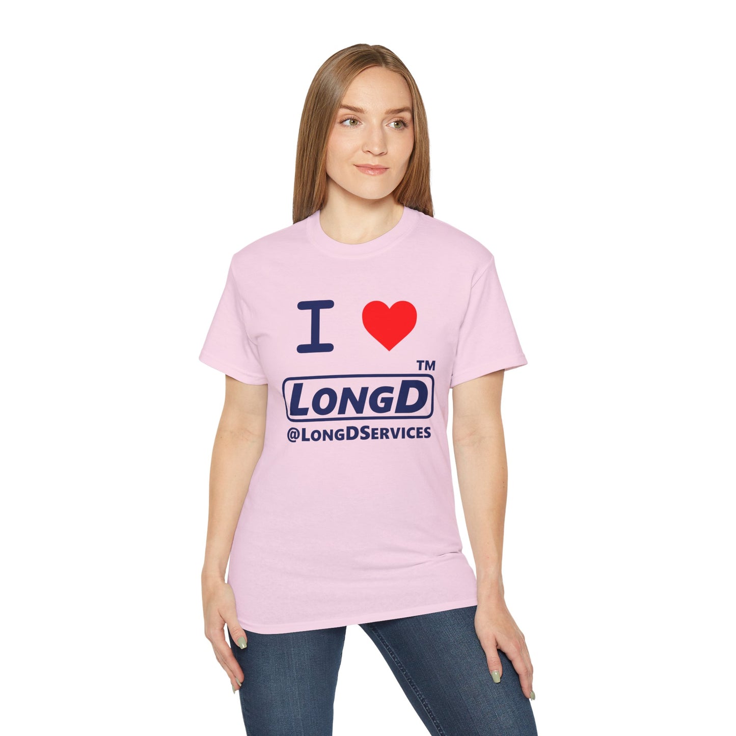 I Luv LongD® Logo Cotton Tee positive official basic logo