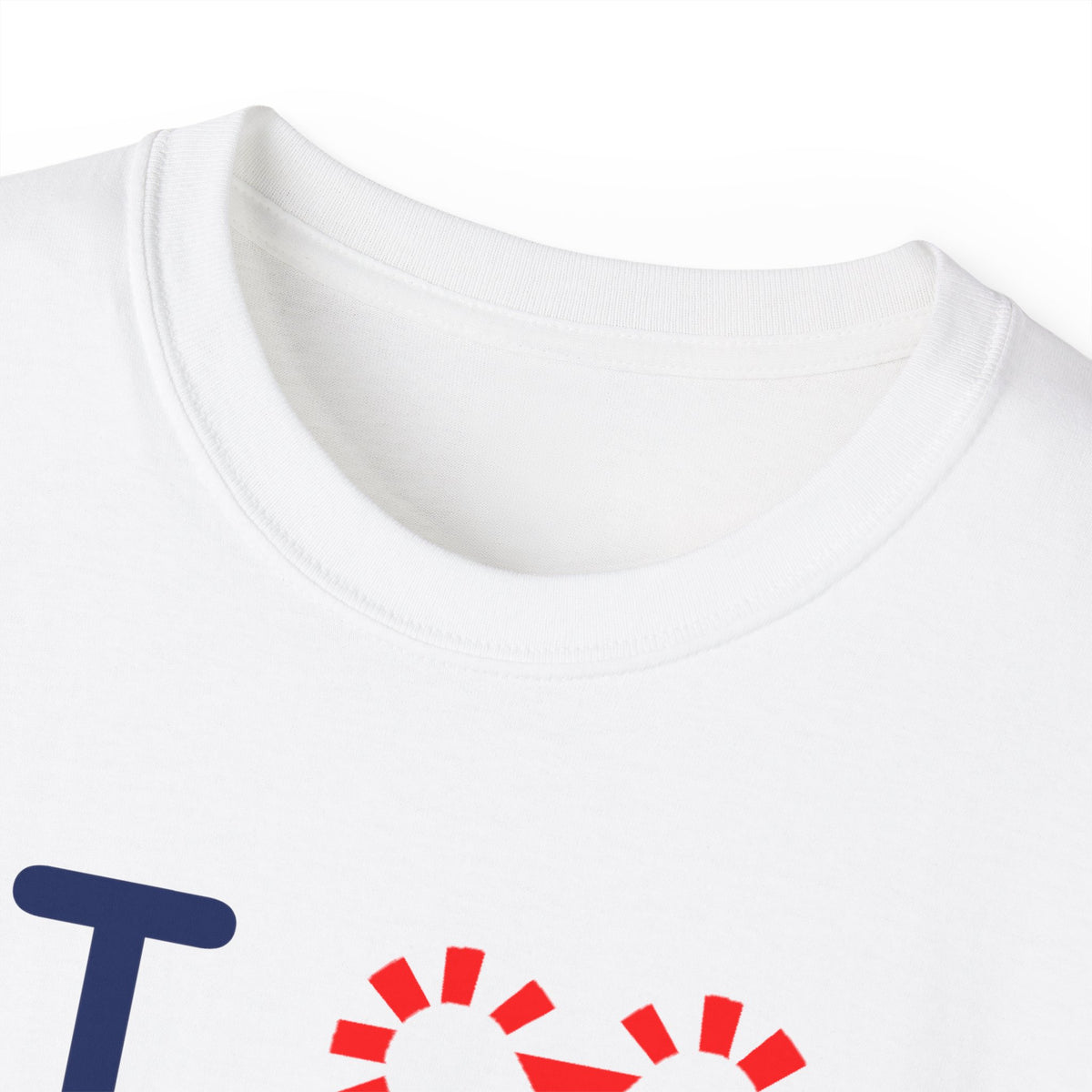 I candy cane LongD Chicago positive official basic navy front-back logo cotton tee